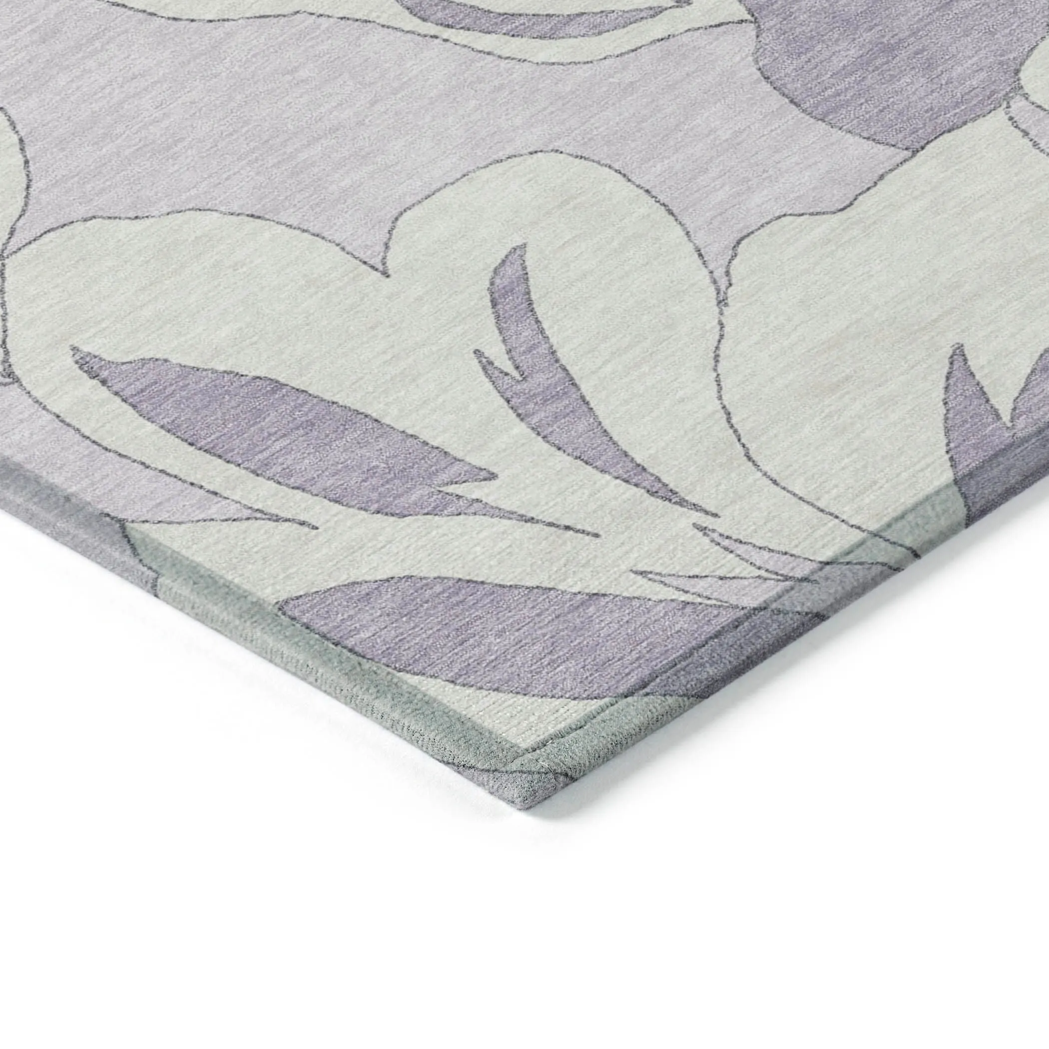 Machine Washable Indoor/ Outdoor Chantille Floral Rug
