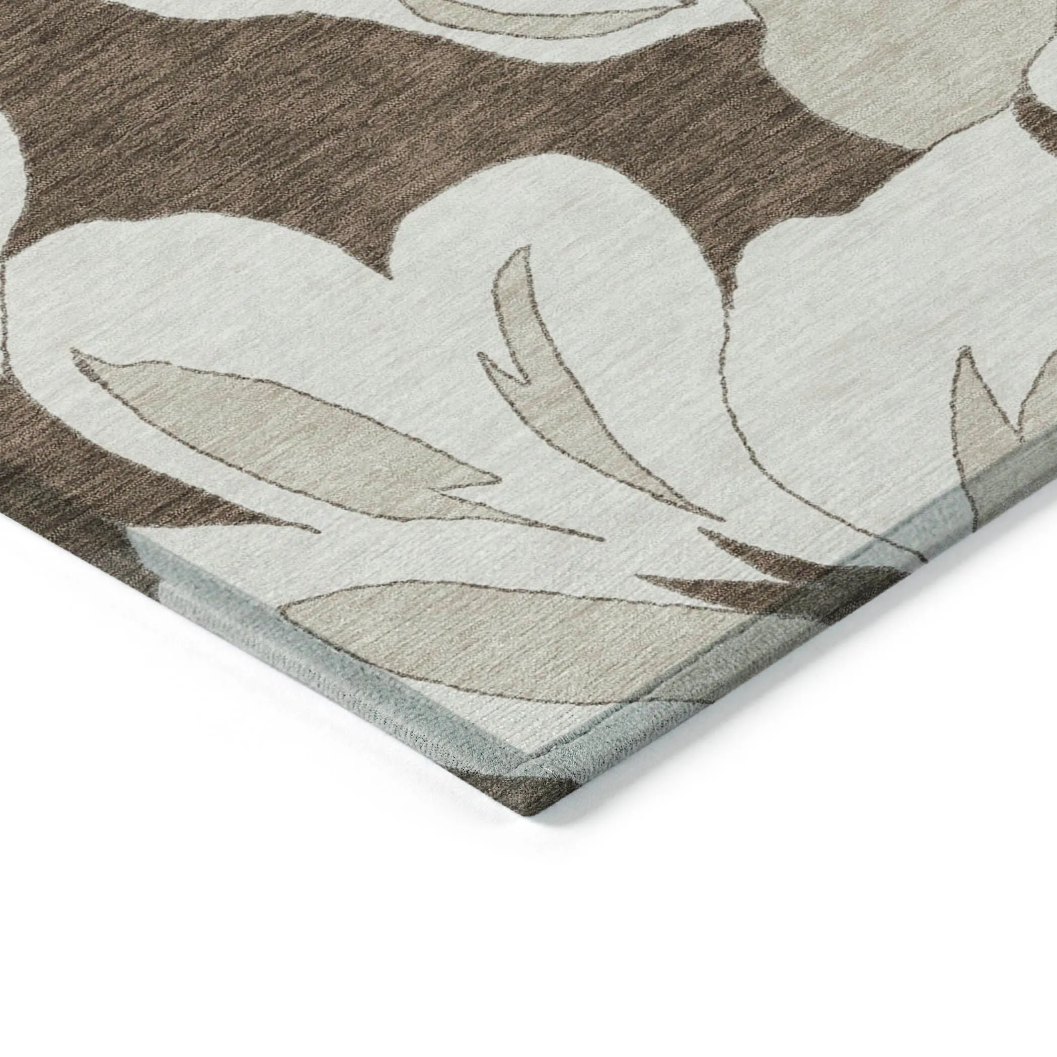 Machine Washable Indoor/ Outdoor Chantille Floral Rug
