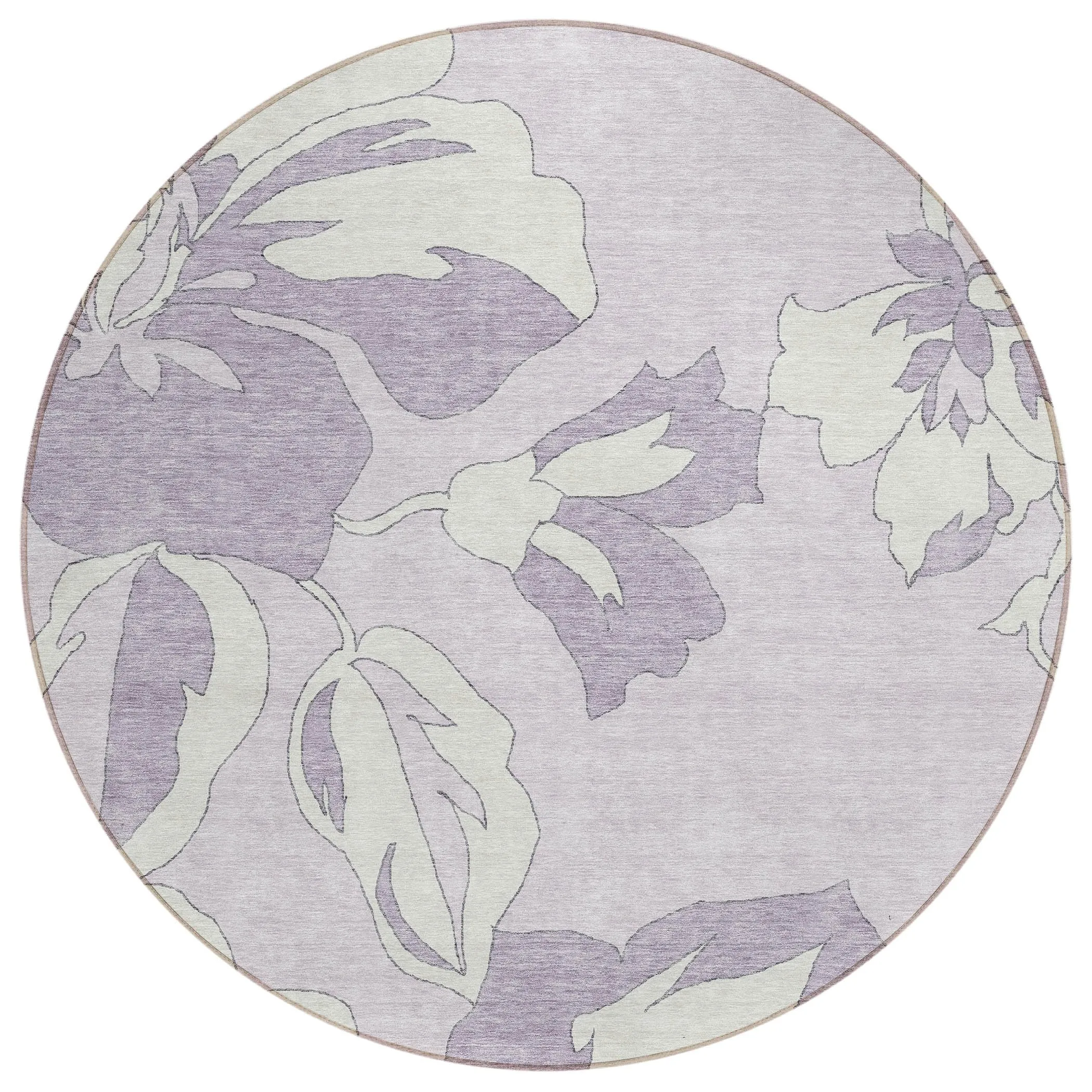 Machine Washable Indoor/ Outdoor Chantille Floral Rug