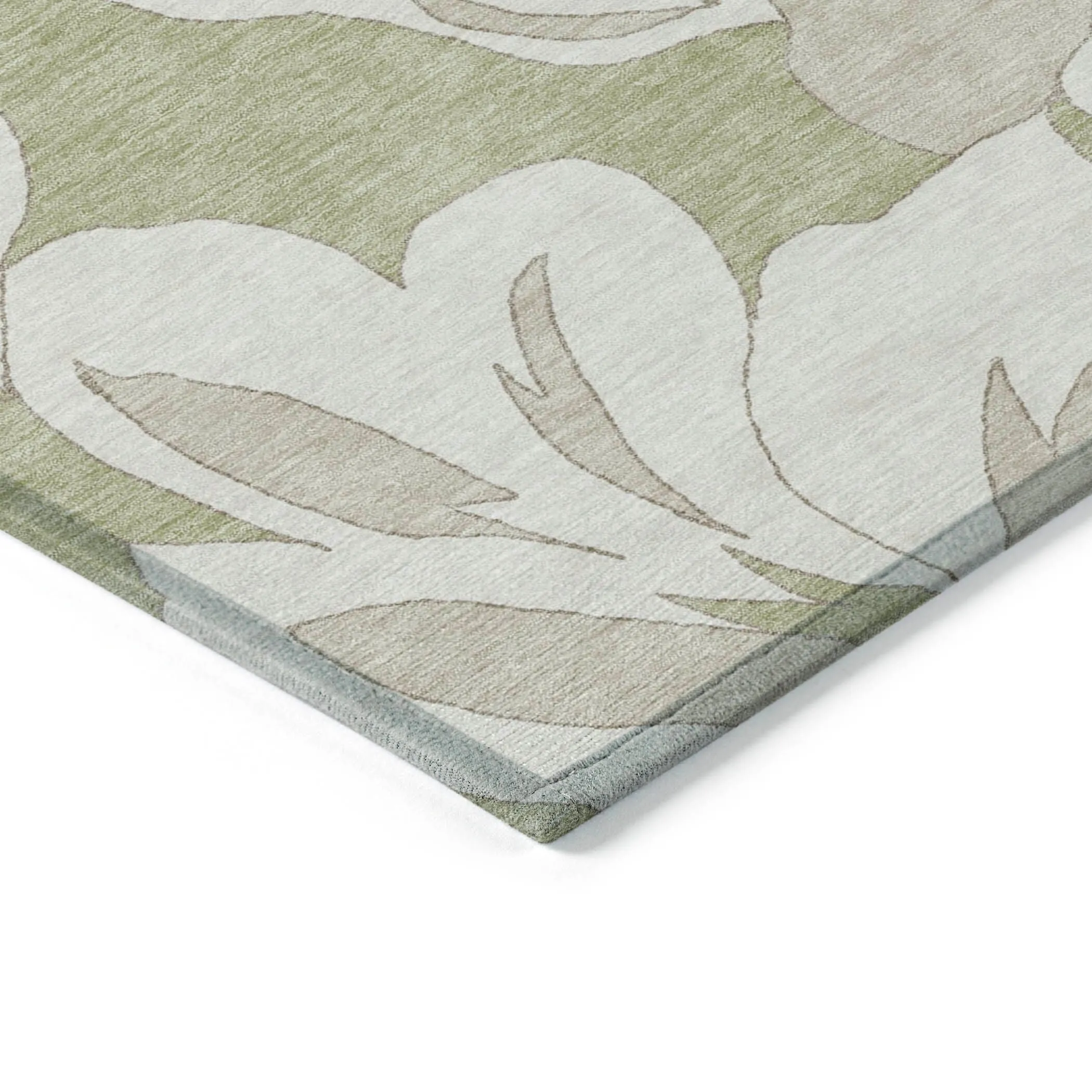 Machine Washable Indoor/ Outdoor Chantille Floral Rug