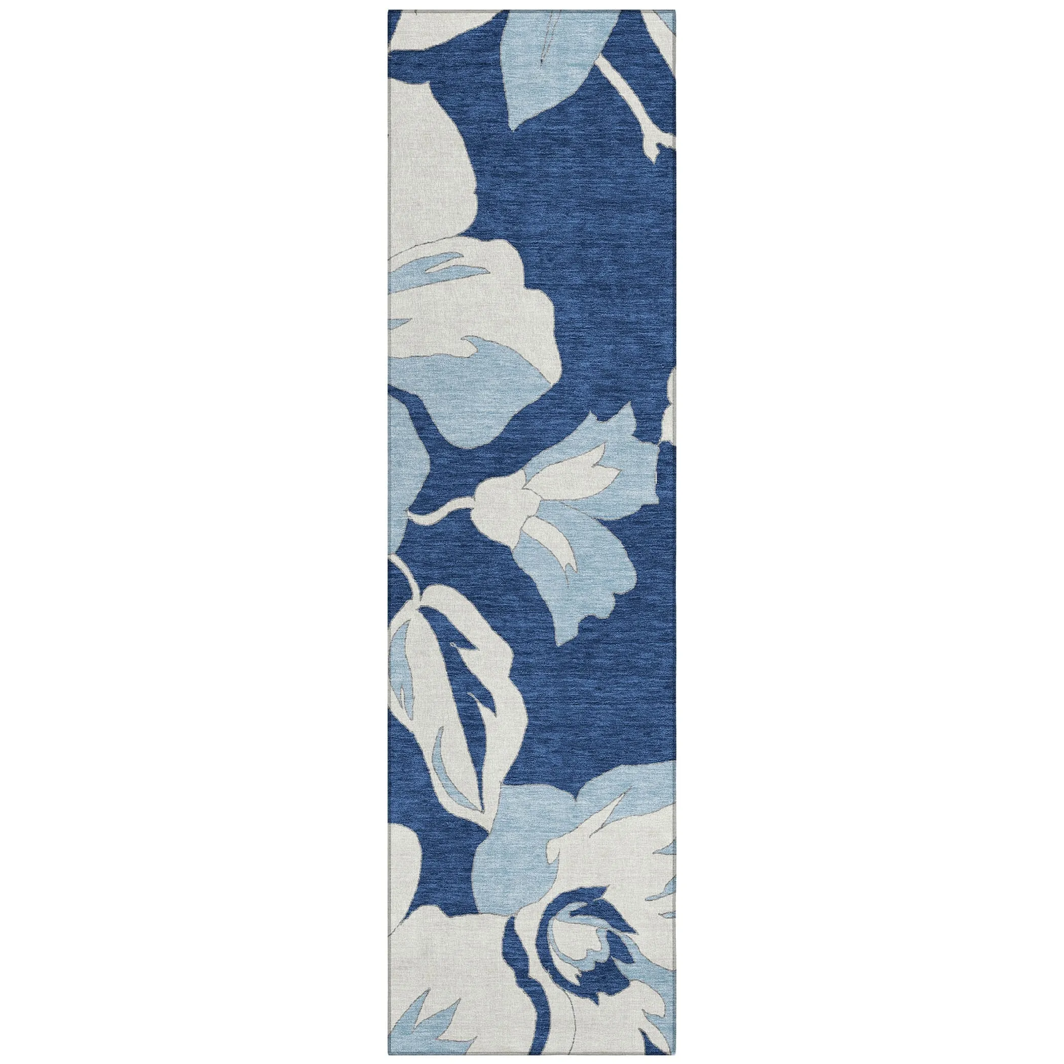 Machine Washable Indoor/ Outdoor Chantille Floral Rug