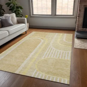 Machine Washable Indoor/ Outdoor Chantille Mid Century Modern Rug