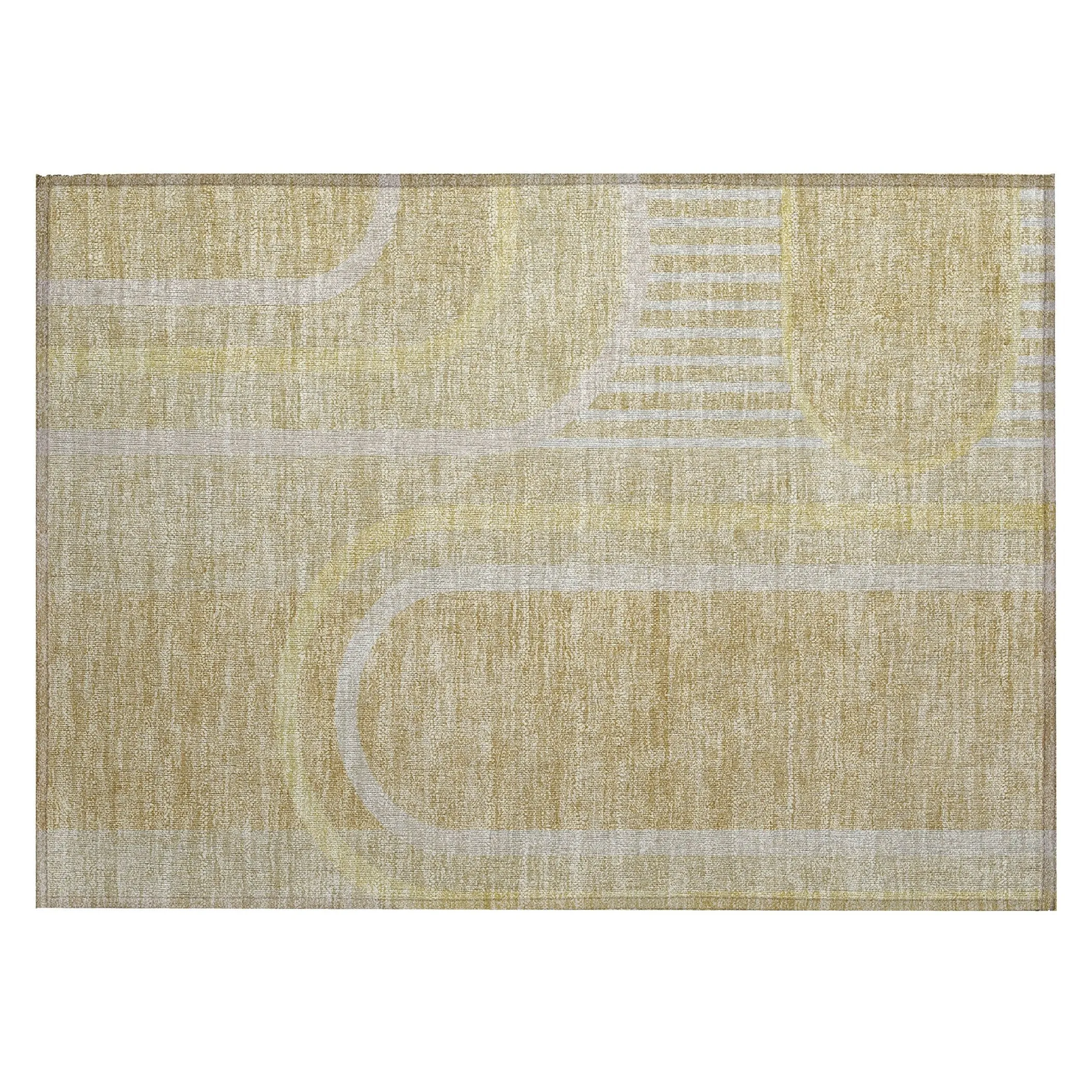 Machine Washable Indoor/ Outdoor Chantille Mid Century Modern Rug