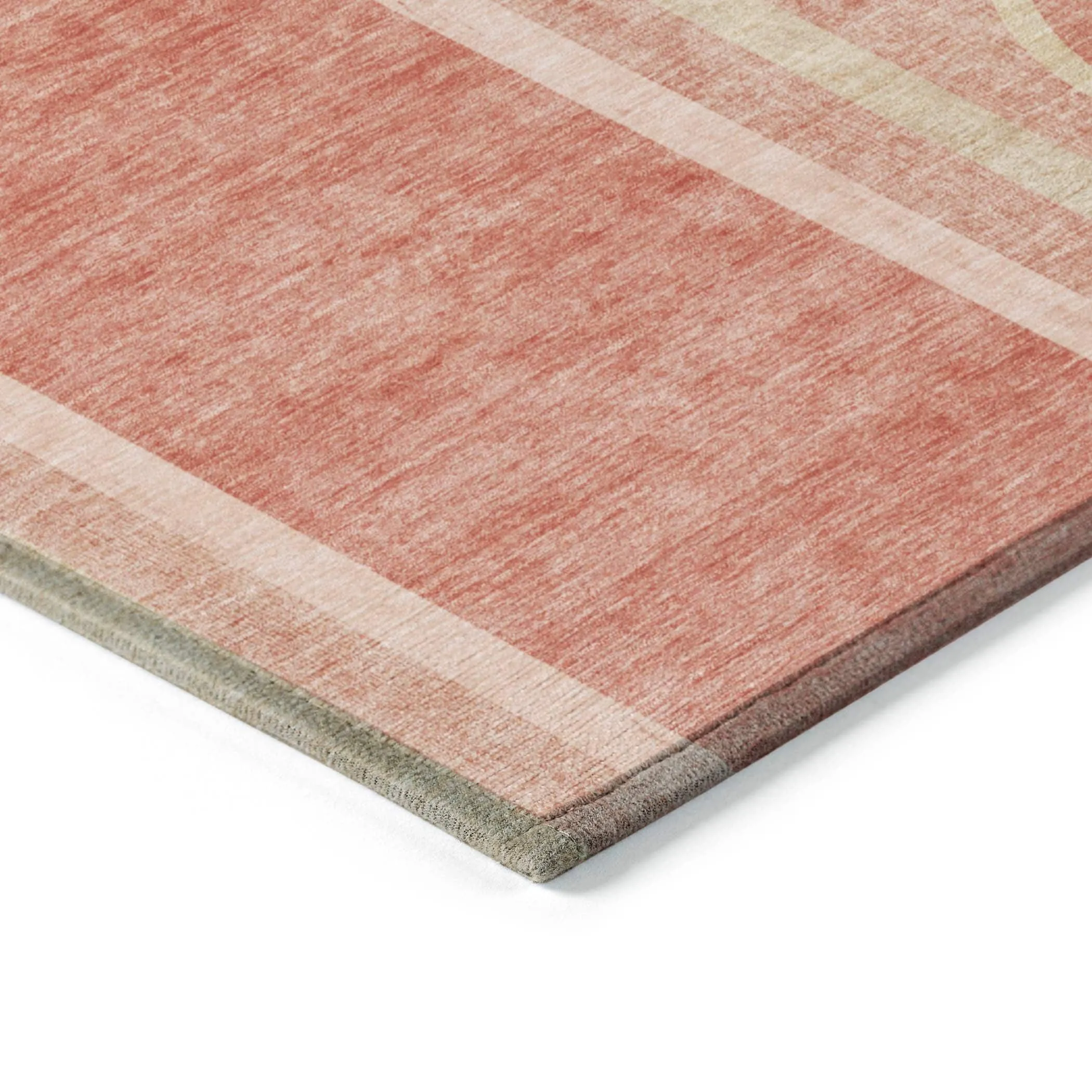 Machine Washable Indoor/ Outdoor Chantille Mid Century Modern Rug