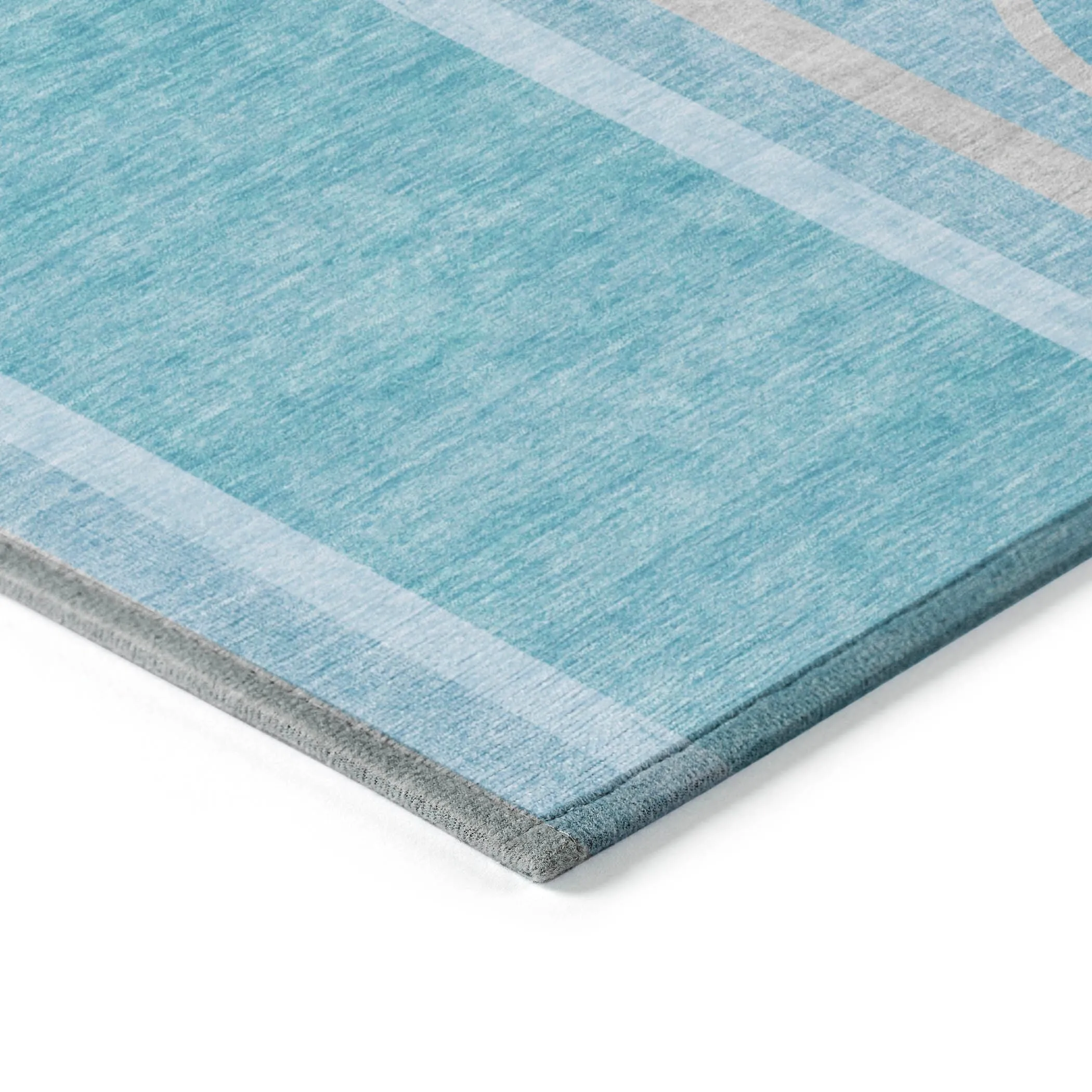 Machine Washable Indoor/ Outdoor Chantille Mid Century Modern Rug