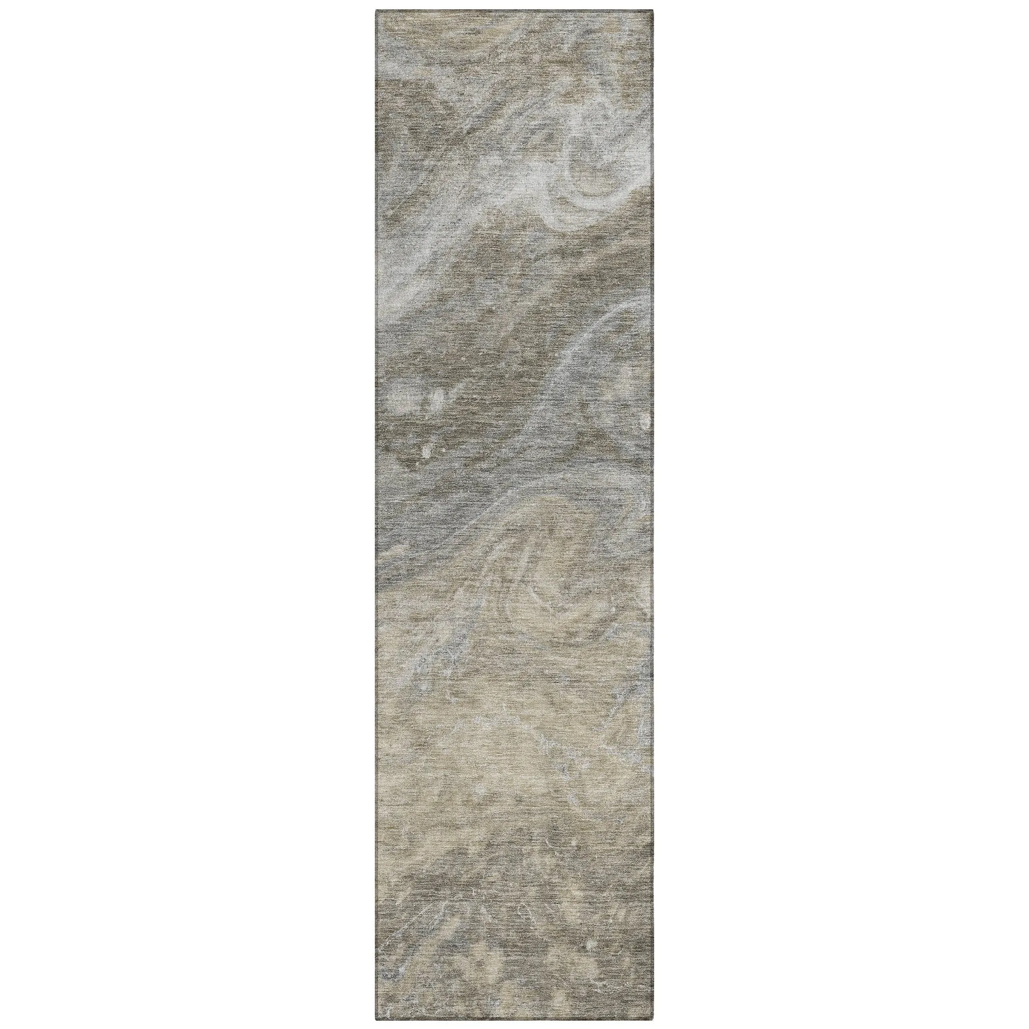 Machine Washable Indoor/ Outdoor Chantille Modern Abstract Rug