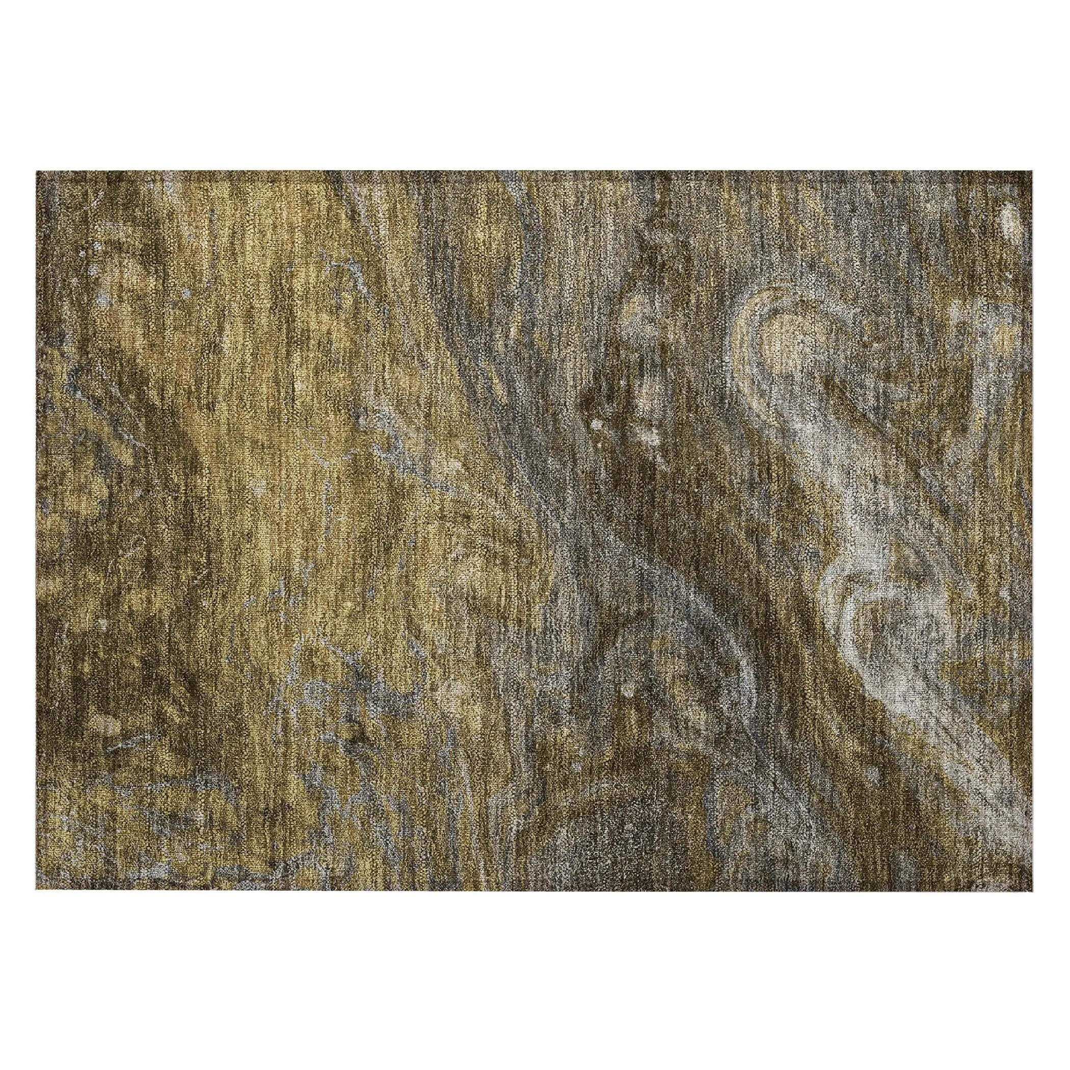 Machine Washable Indoor/ Outdoor Chantille Modern Abstract Rug