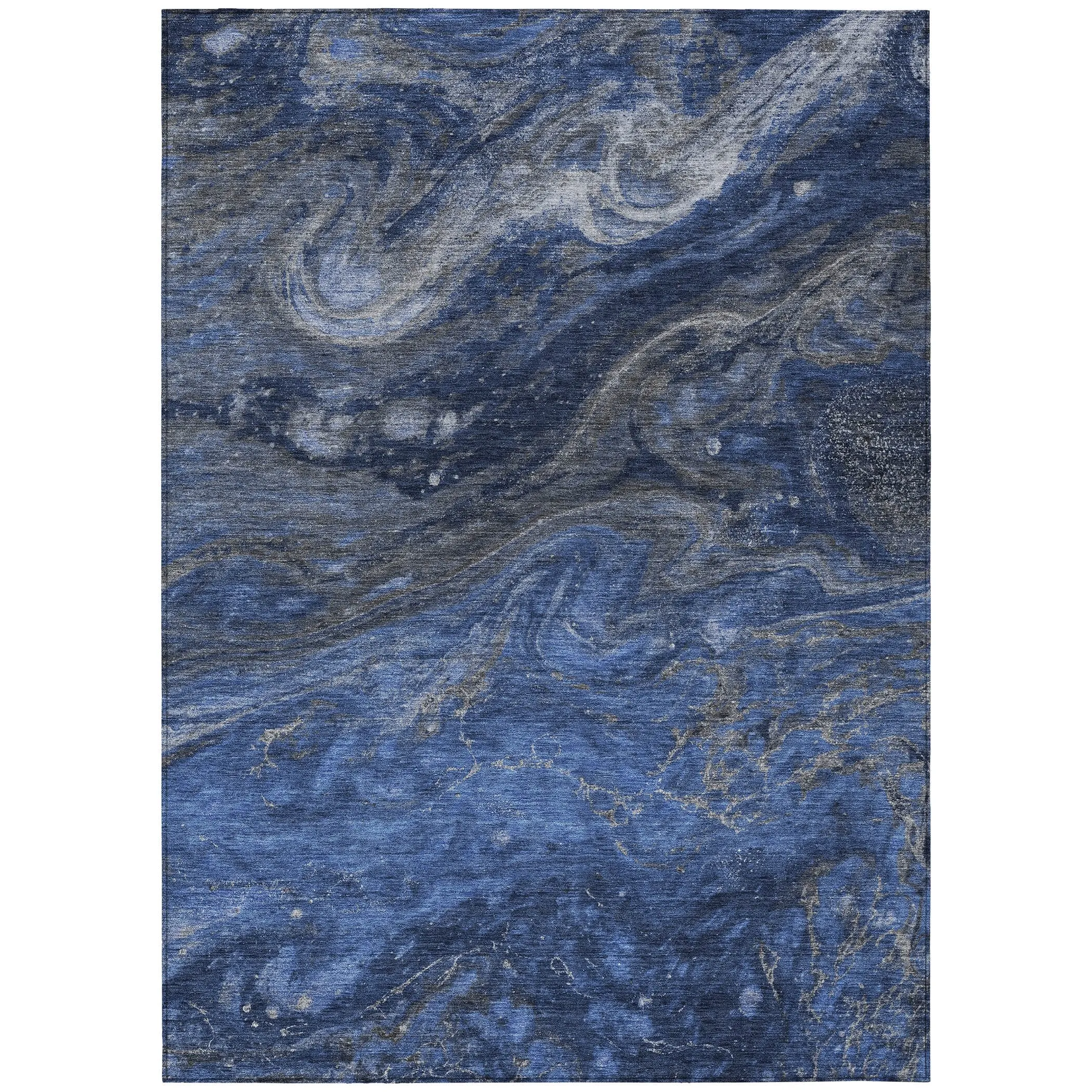 Machine Washable Indoor/ Outdoor Chantille Modern Abstract Rug