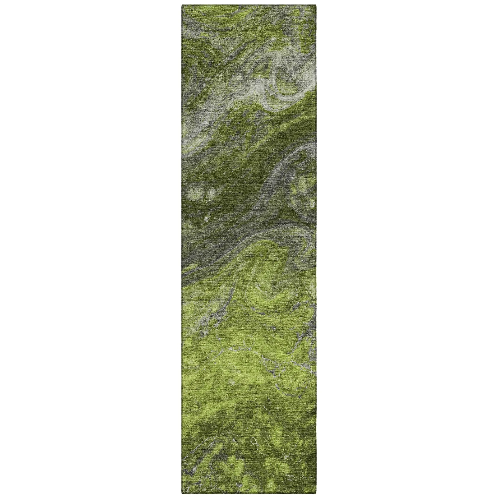 Machine Washable Indoor/ Outdoor Chantille Modern Abstract Rug