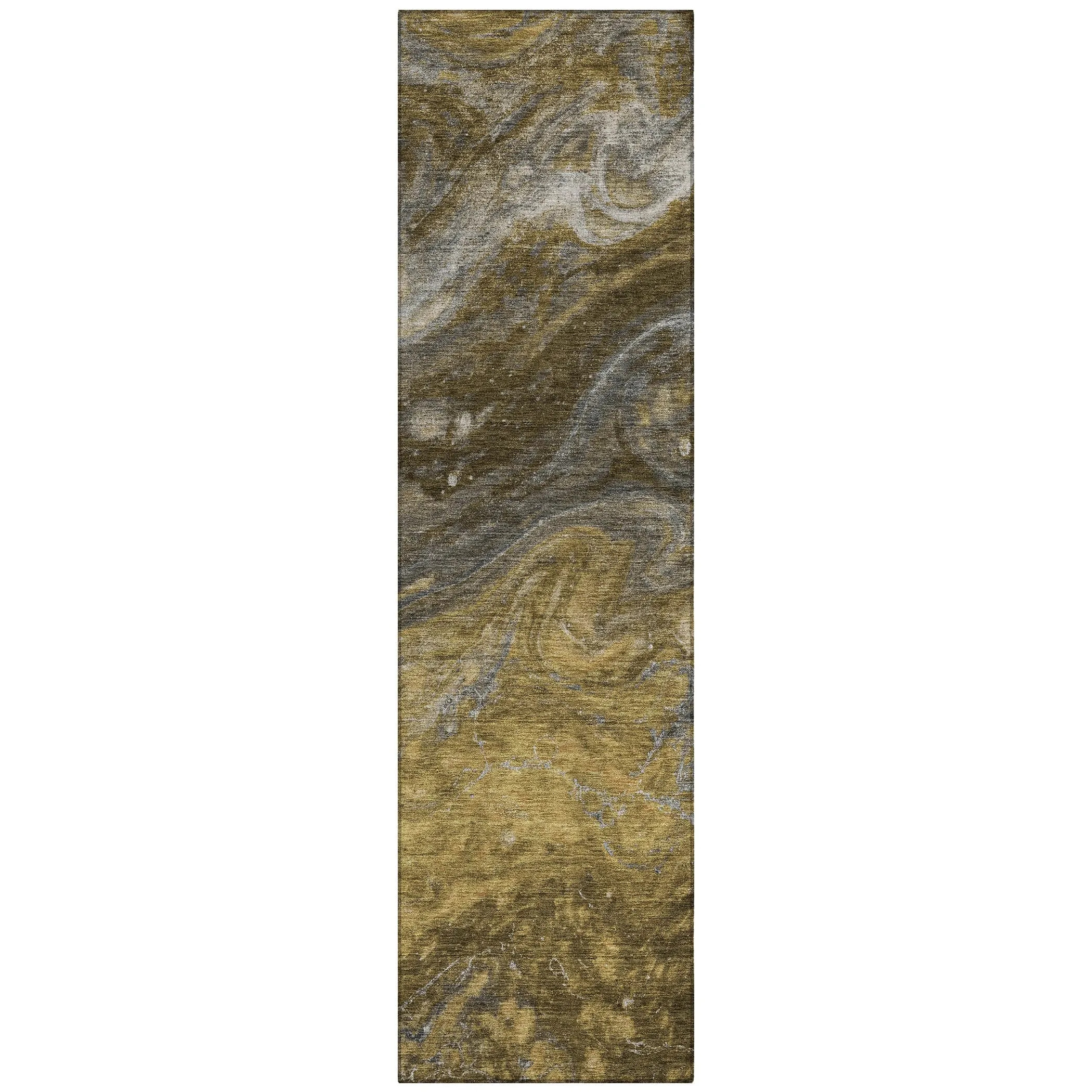 Machine Washable Indoor/ Outdoor Chantille Modern Abstract Rug