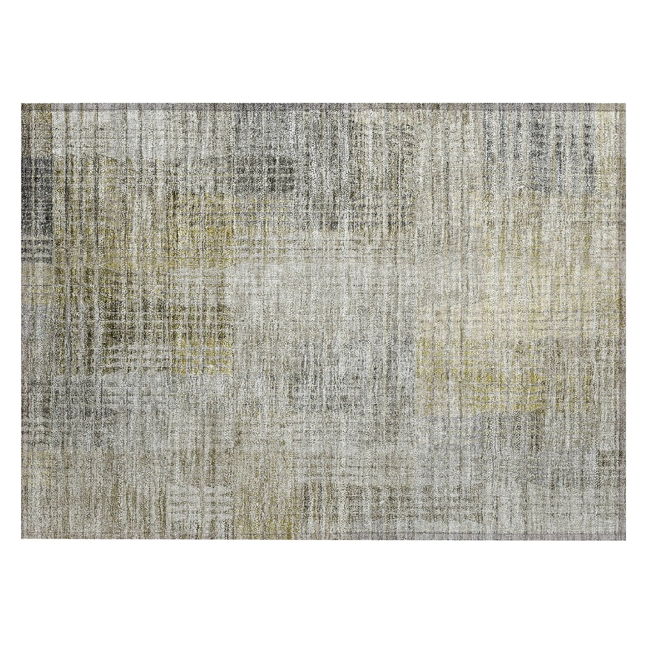 Machine Washable Indoor/ Outdoor Chantille Modern Kaleidoscope Rug