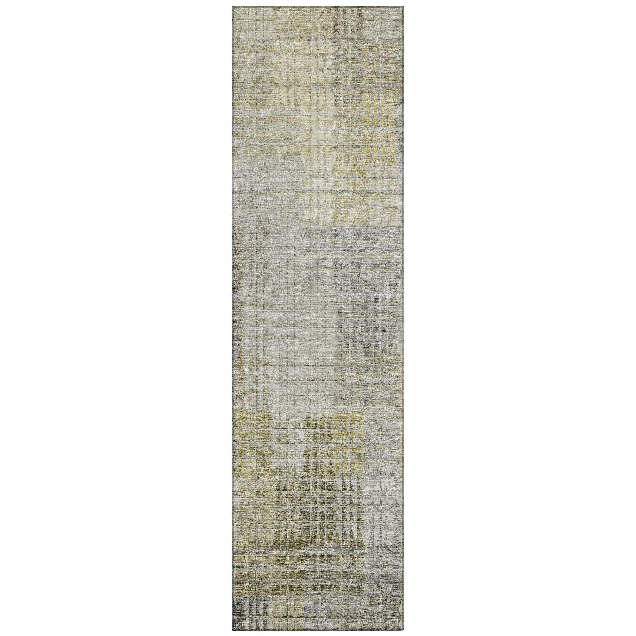 Machine Washable Indoor/ Outdoor Chantille Modern Kaleidoscope Rug