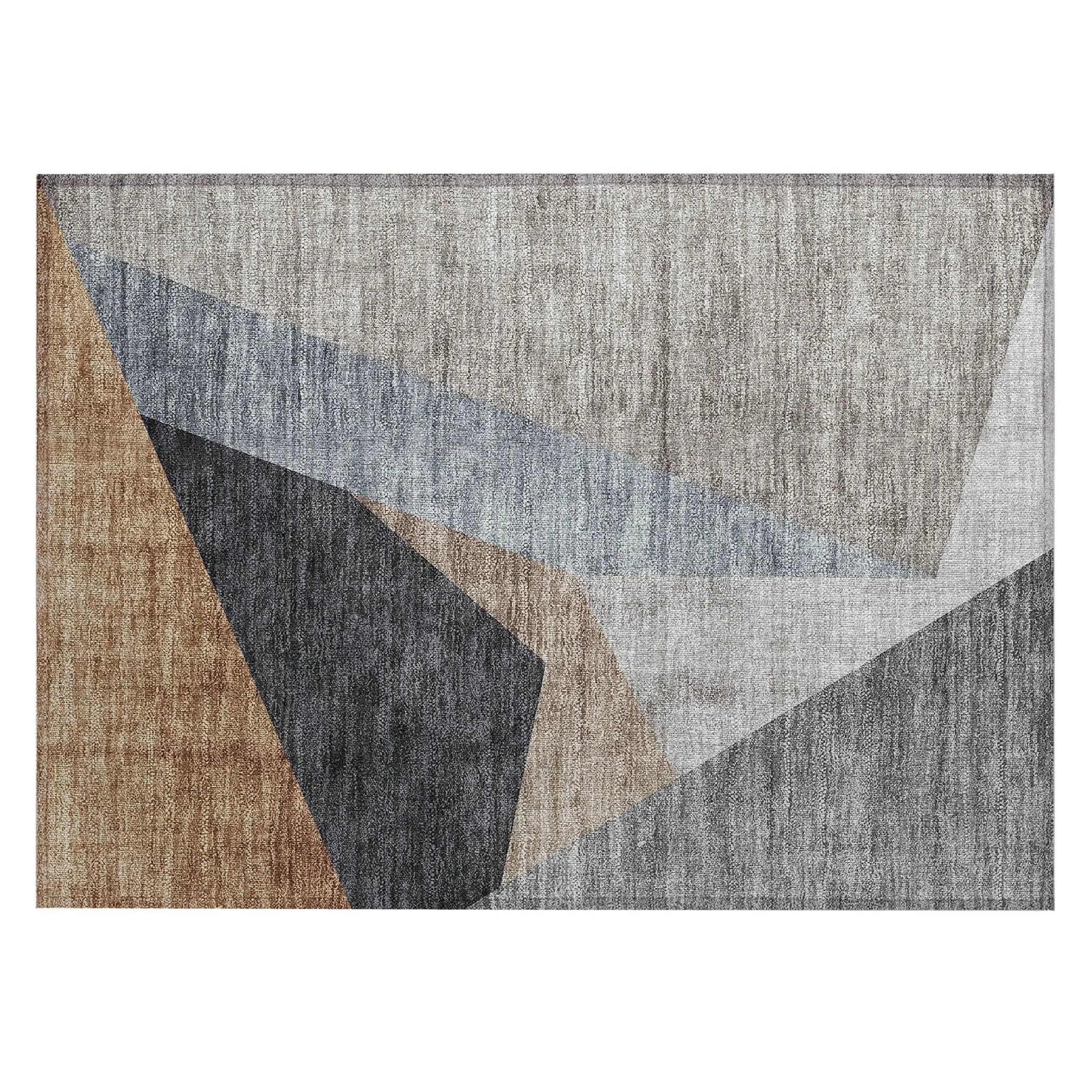 Machine Washable Indoor/ Outdoor Chantille Modern Prism Rug