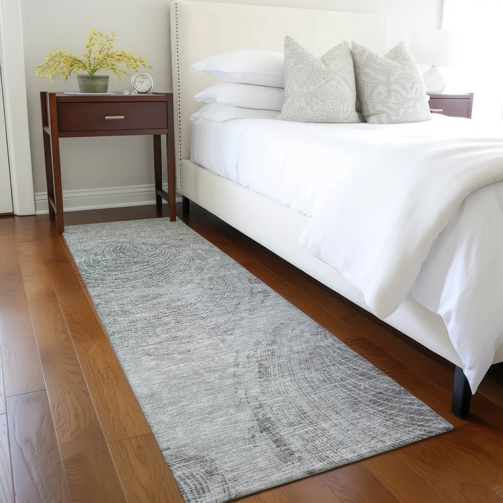 Machine Washable Indoor/ Outdoor Chantille Modern Tree Rug