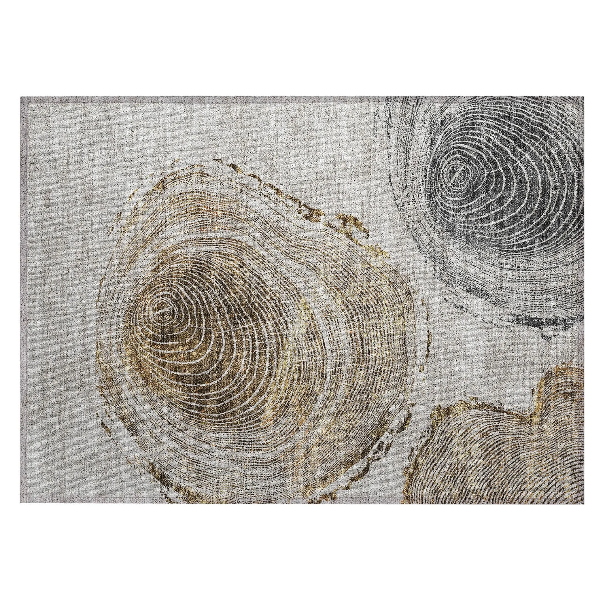 Machine Washable Indoor/ Outdoor Chantille Modern Tree Rug