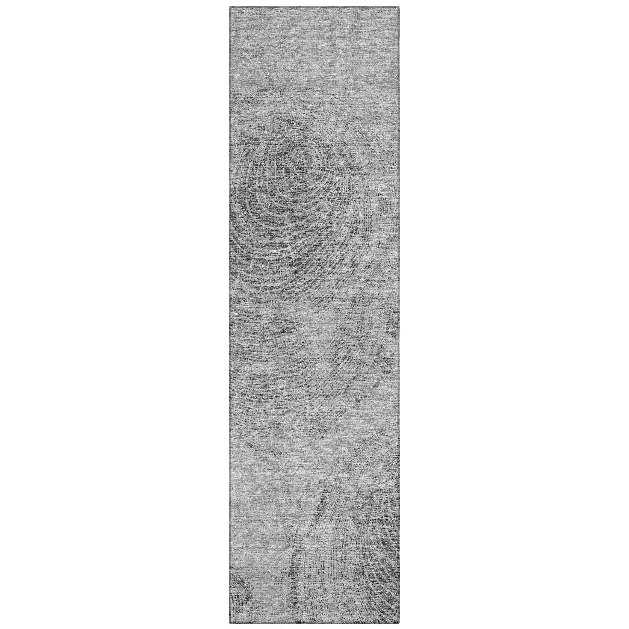 Machine Washable Indoor/ Outdoor Chantille Modern Tree Rug