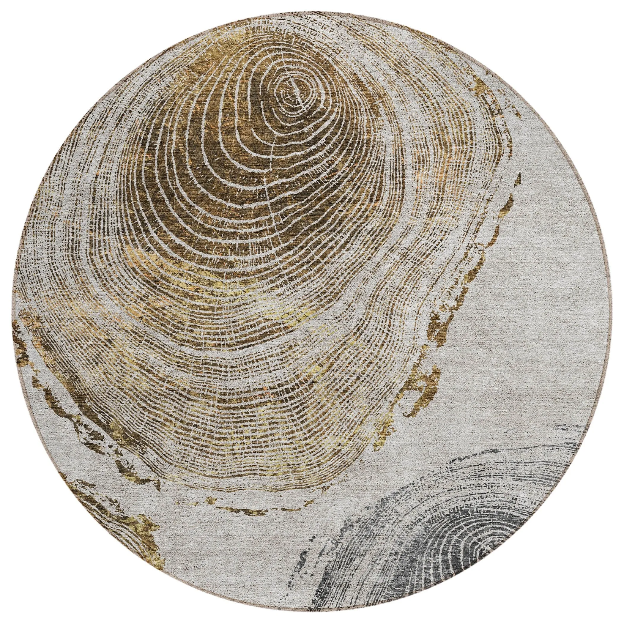 Machine Washable Indoor/ Outdoor Chantille Modern Tree Rug