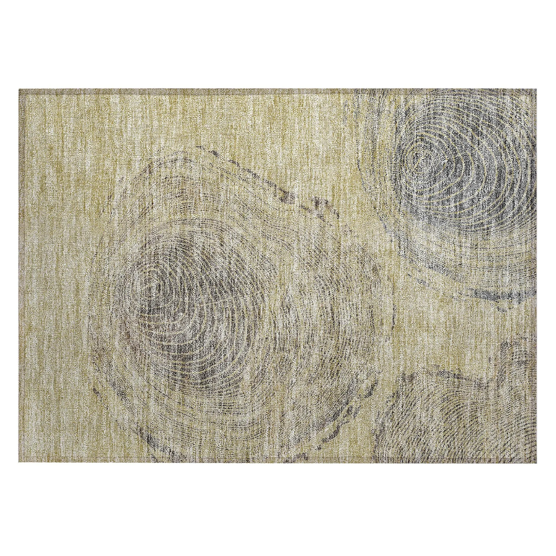 Machine Washable Indoor/ Outdoor Chantille Modern Tree Rug