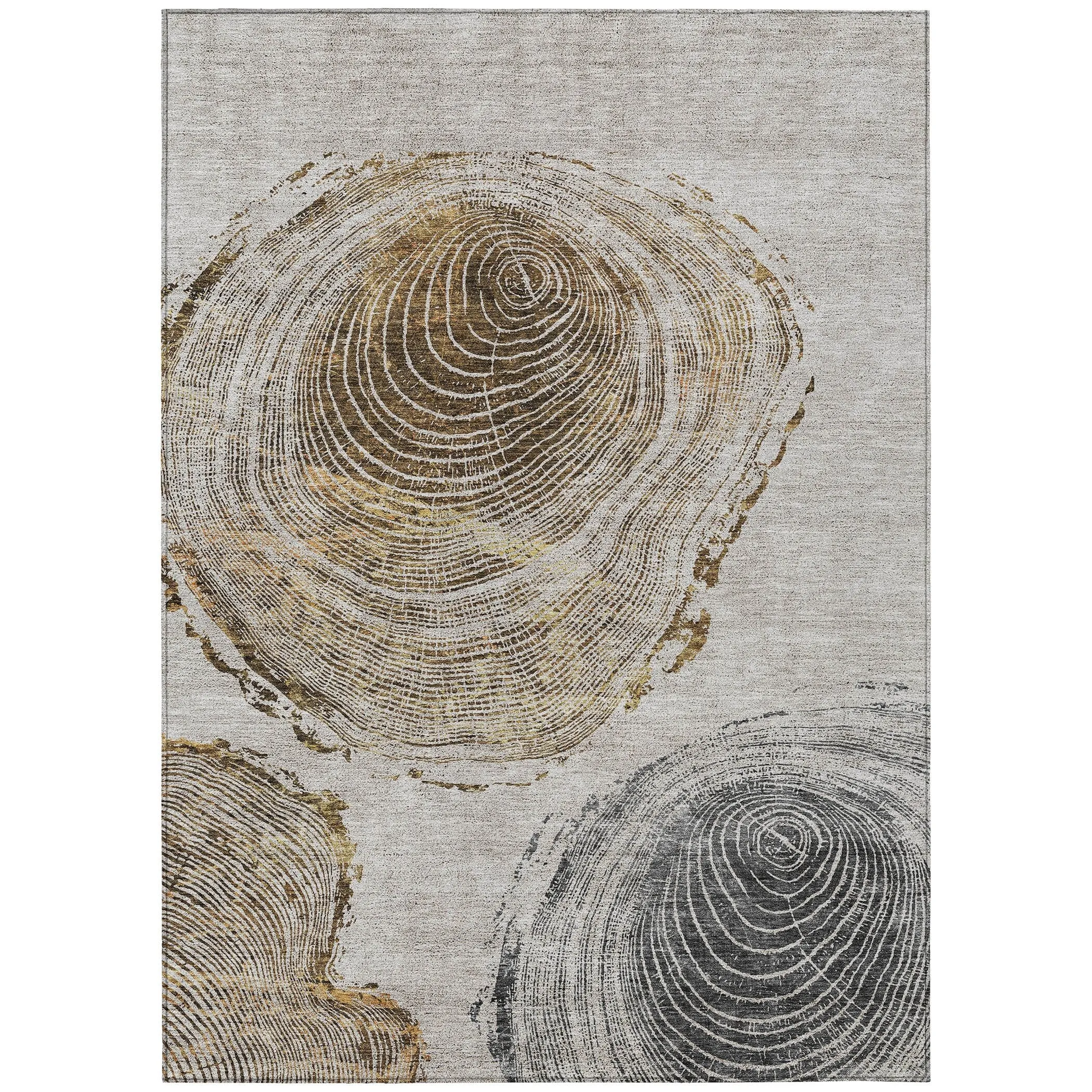 Machine Washable Indoor/ Outdoor Chantille Modern Tree Rug