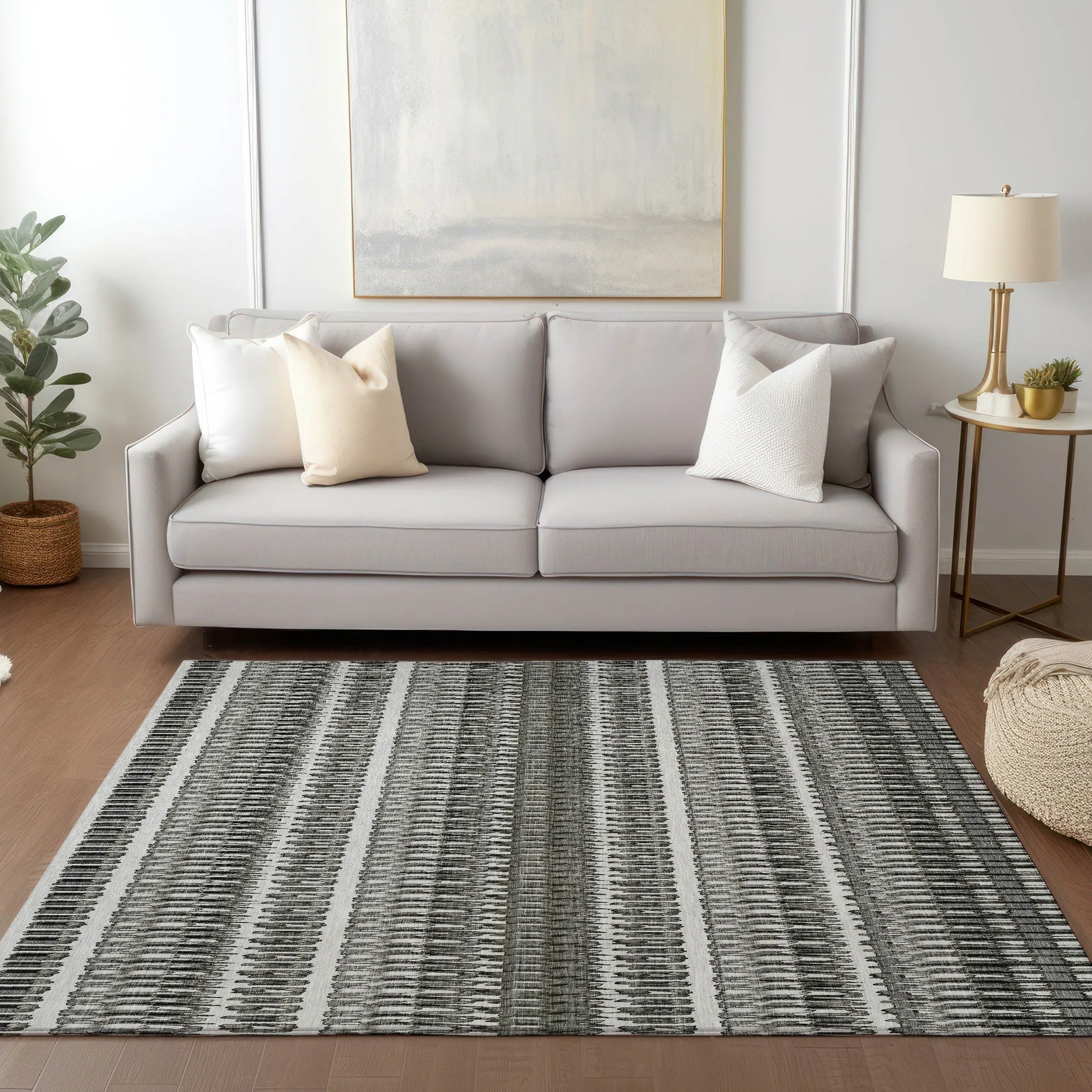 Machine Washable Indoor/ Outdoor Chantille Moroccan Boho Rug