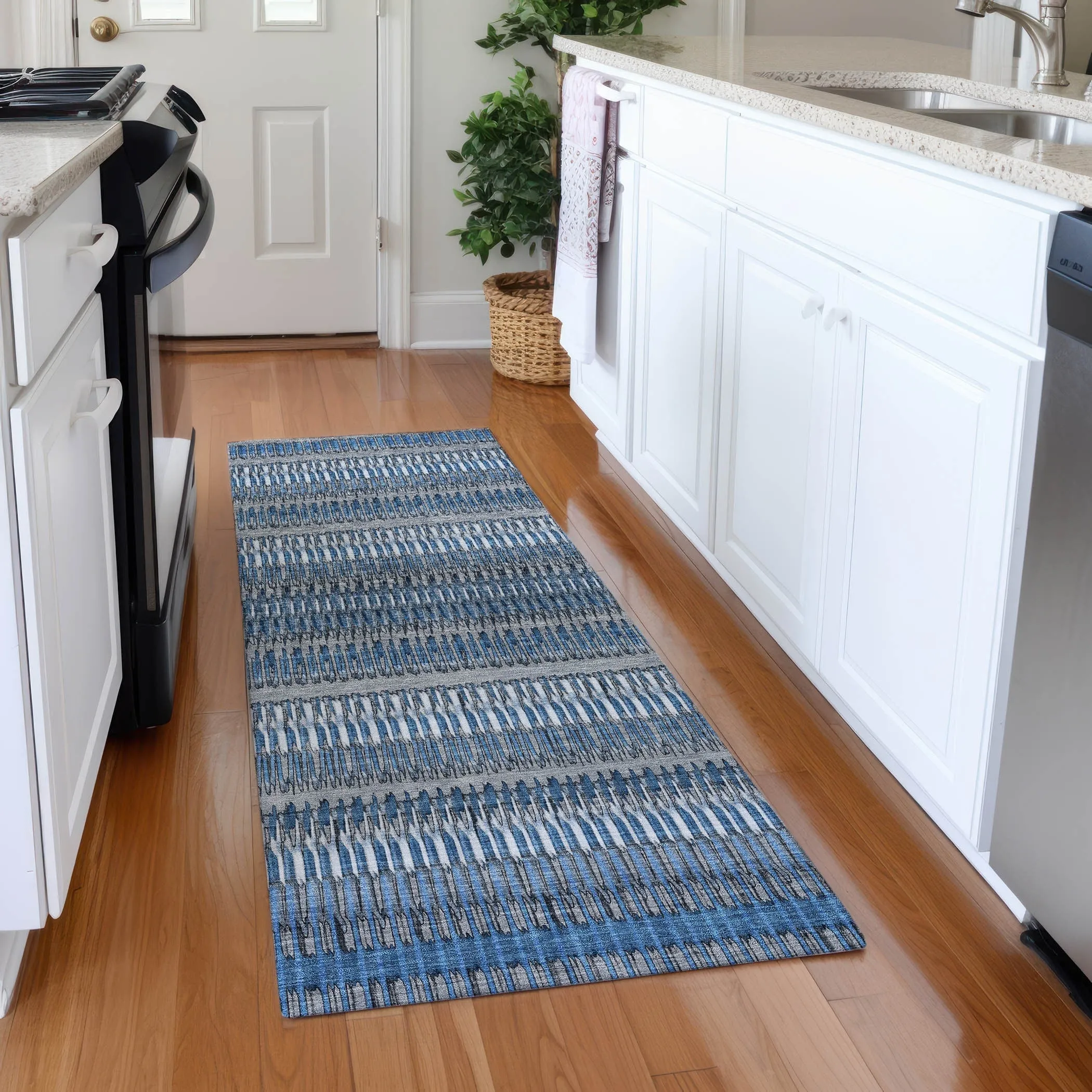 Machine Washable Indoor/ Outdoor Chantille Moroccan Boho Rug