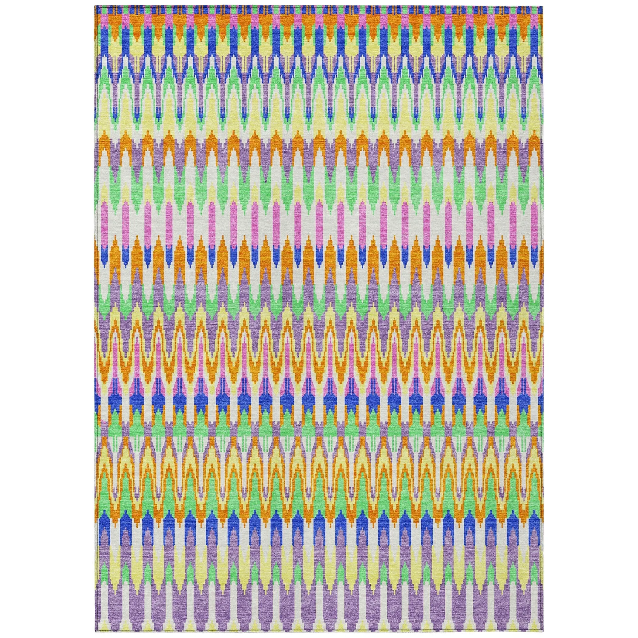 Machine Washable Indoor/ Outdoor Chantille Moroccan Boho Rug