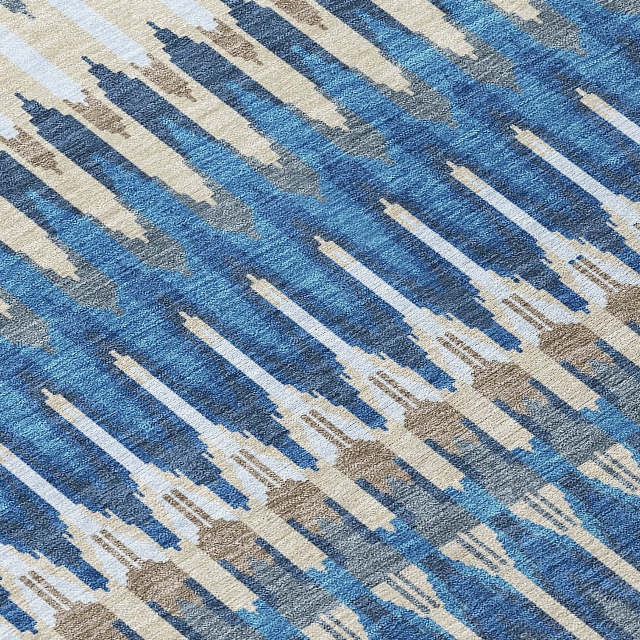 Machine Washable Indoor/ Outdoor Chantille Moroccan Boho Rug