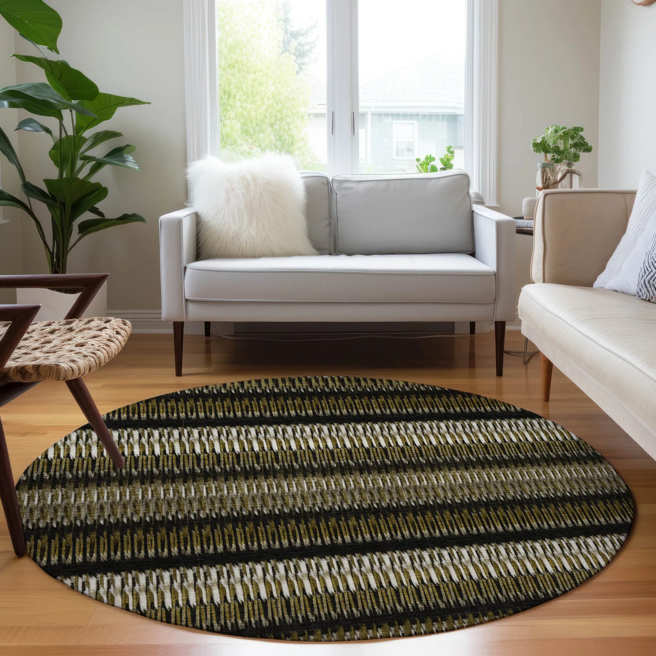 Machine Washable Indoor/ Outdoor Chantille Moroccan Boho Rug