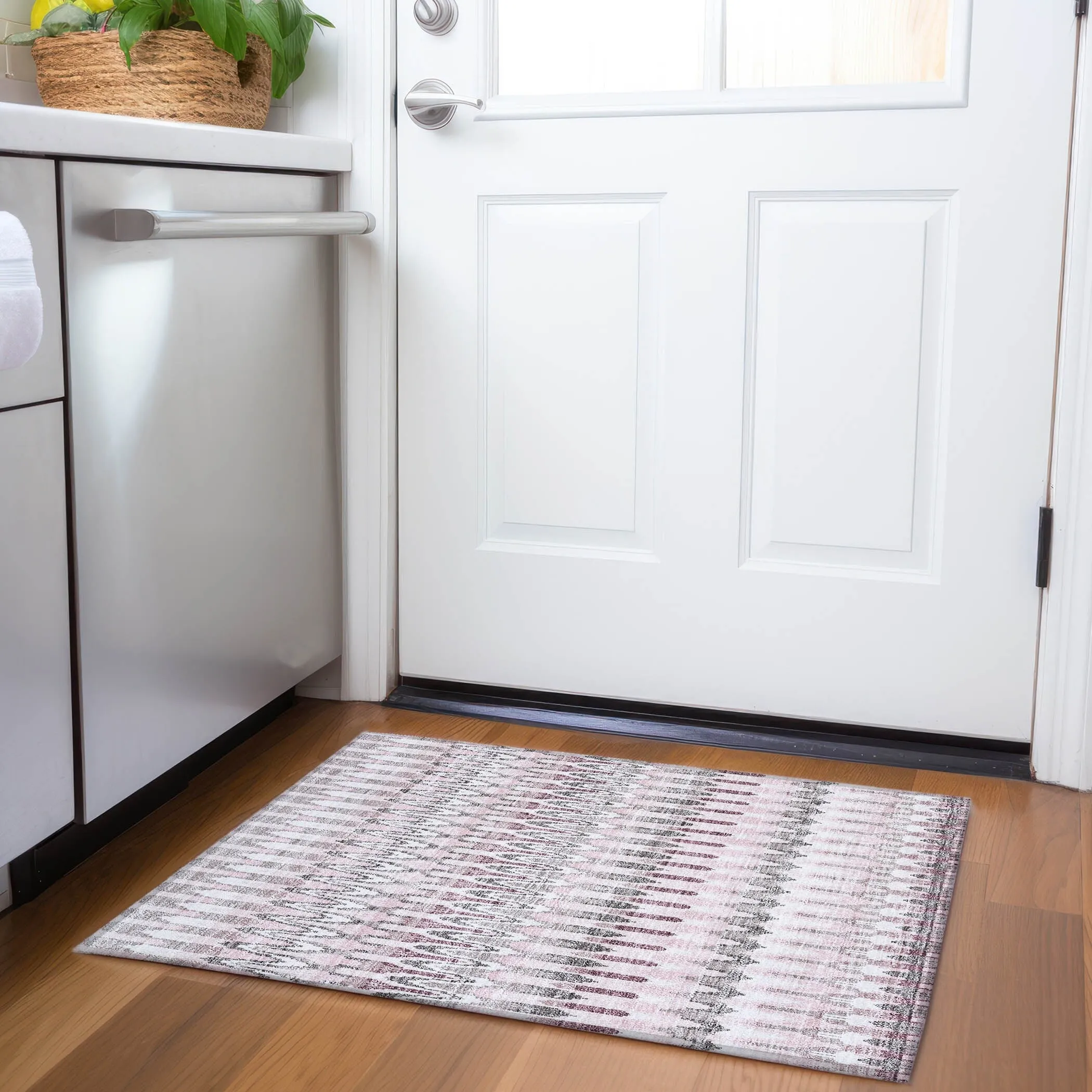 Machine Washable Indoor/ Outdoor Chantille Moroccan Boho Rug