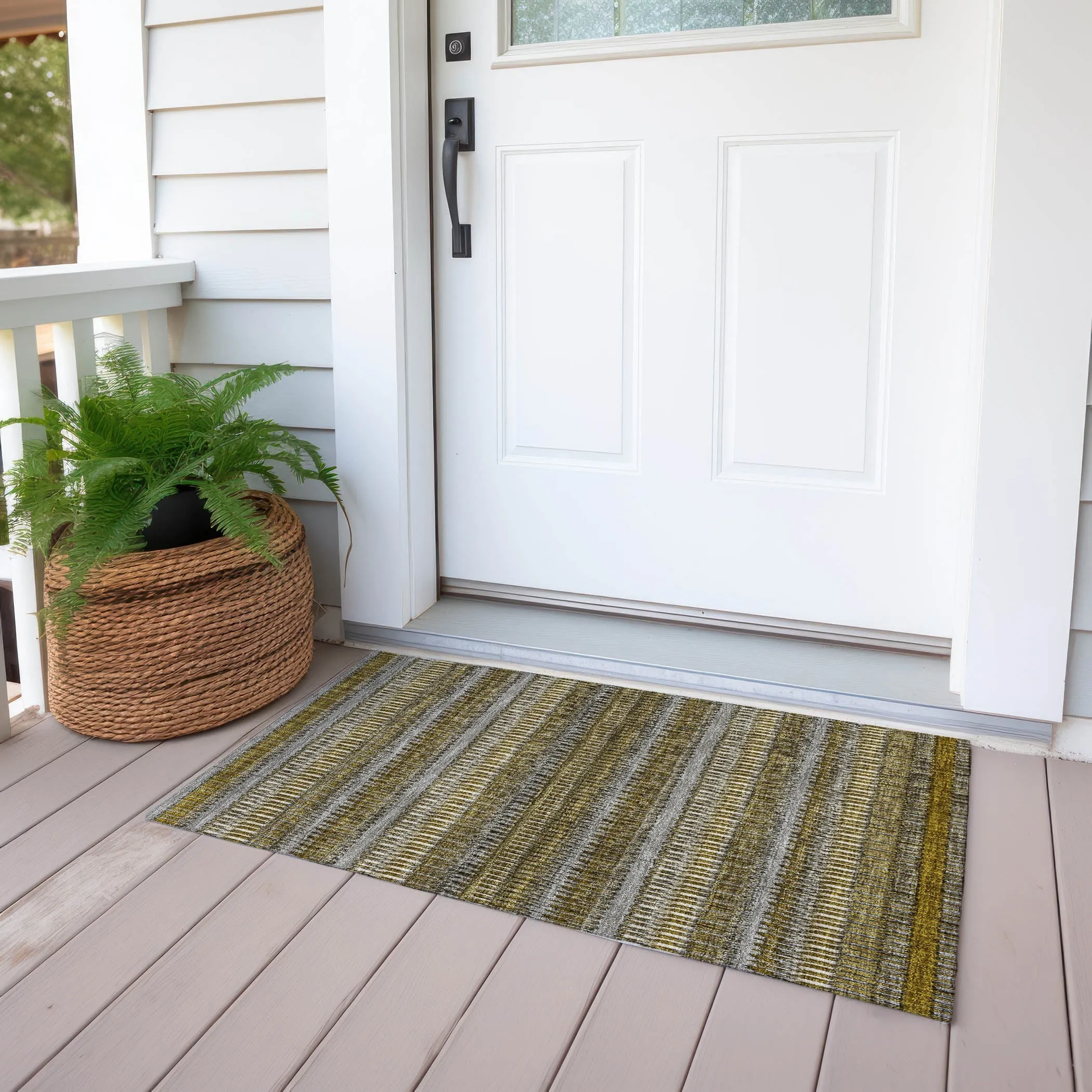 Machine Washable Indoor/ Outdoor Chantille Moroccan Boho Rug