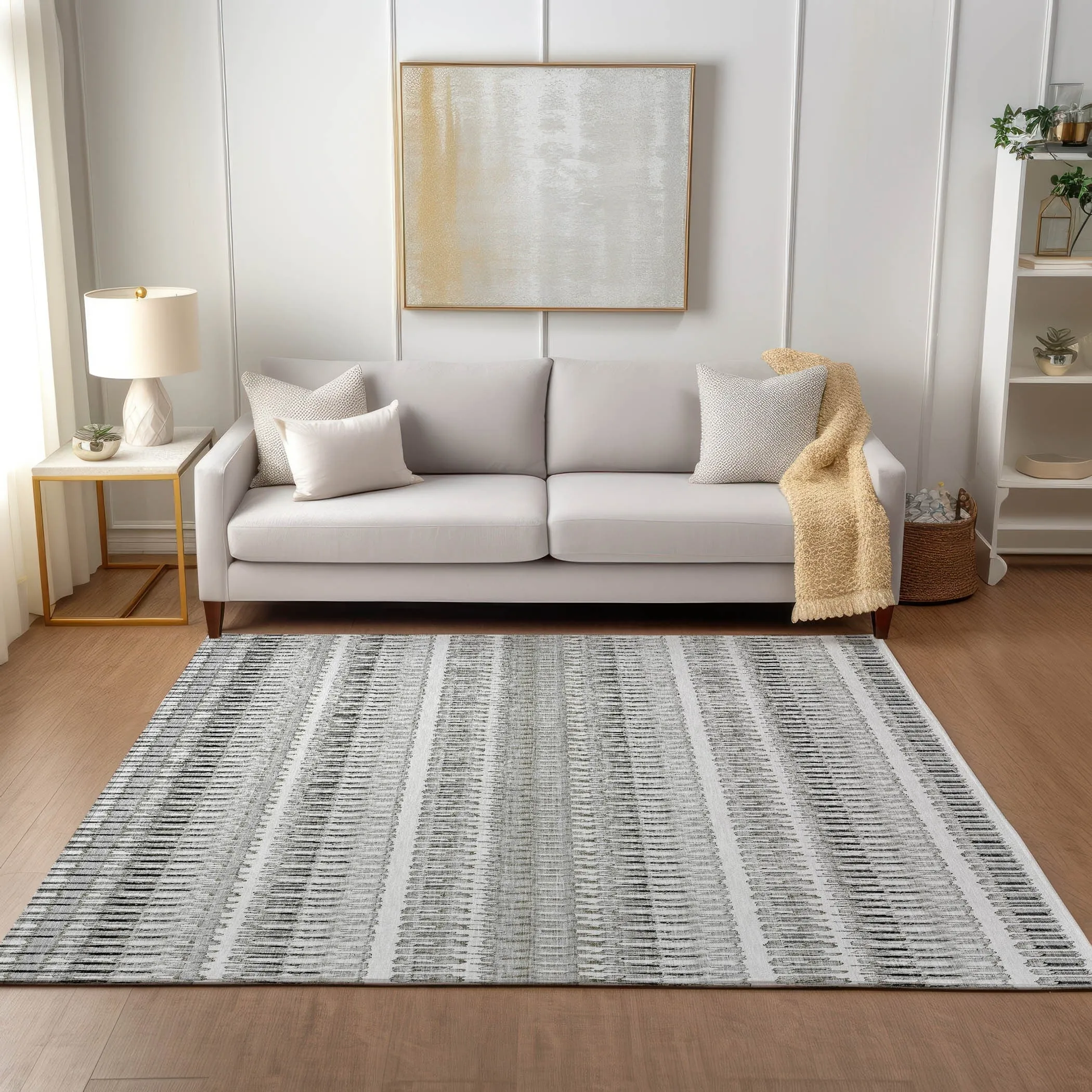 Machine Washable Indoor/ Outdoor Chantille Moroccan Boho Rug
