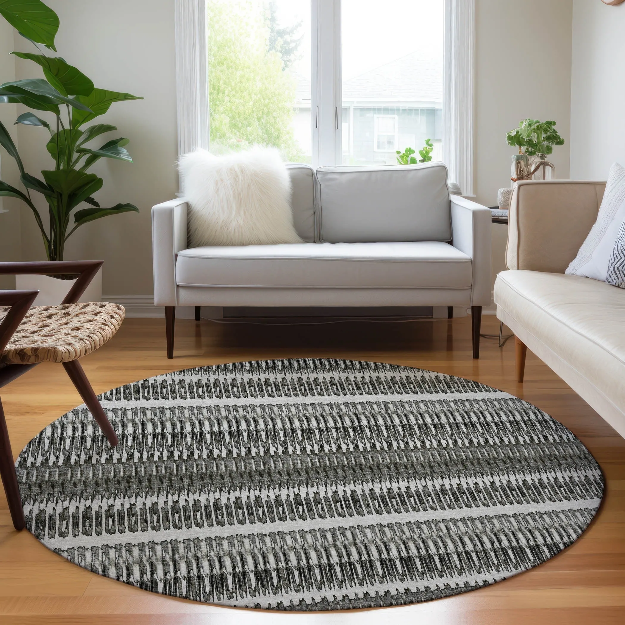 Machine Washable Indoor/ Outdoor Chantille Moroccan Boho Rug