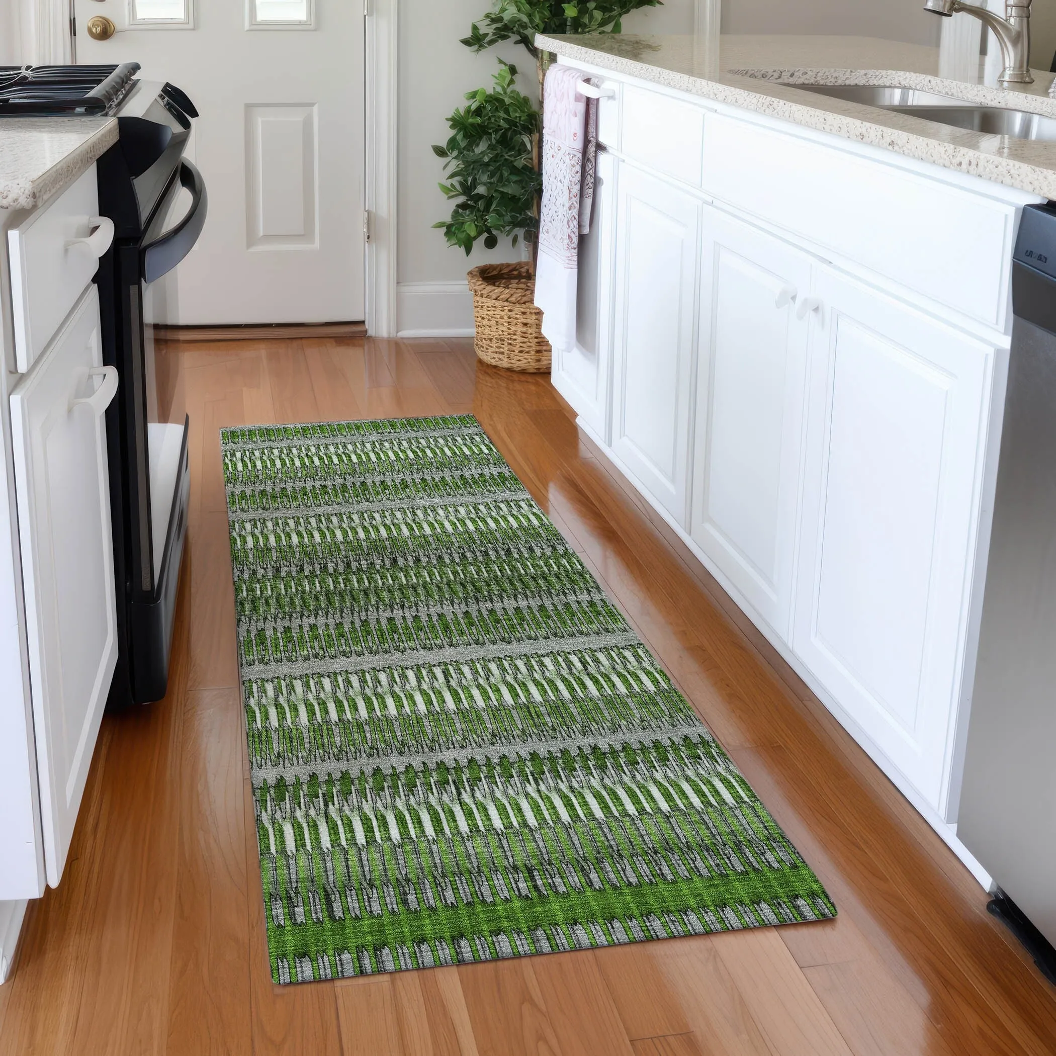 Machine Washable Indoor/ Outdoor Chantille Moroccan Boho Rug