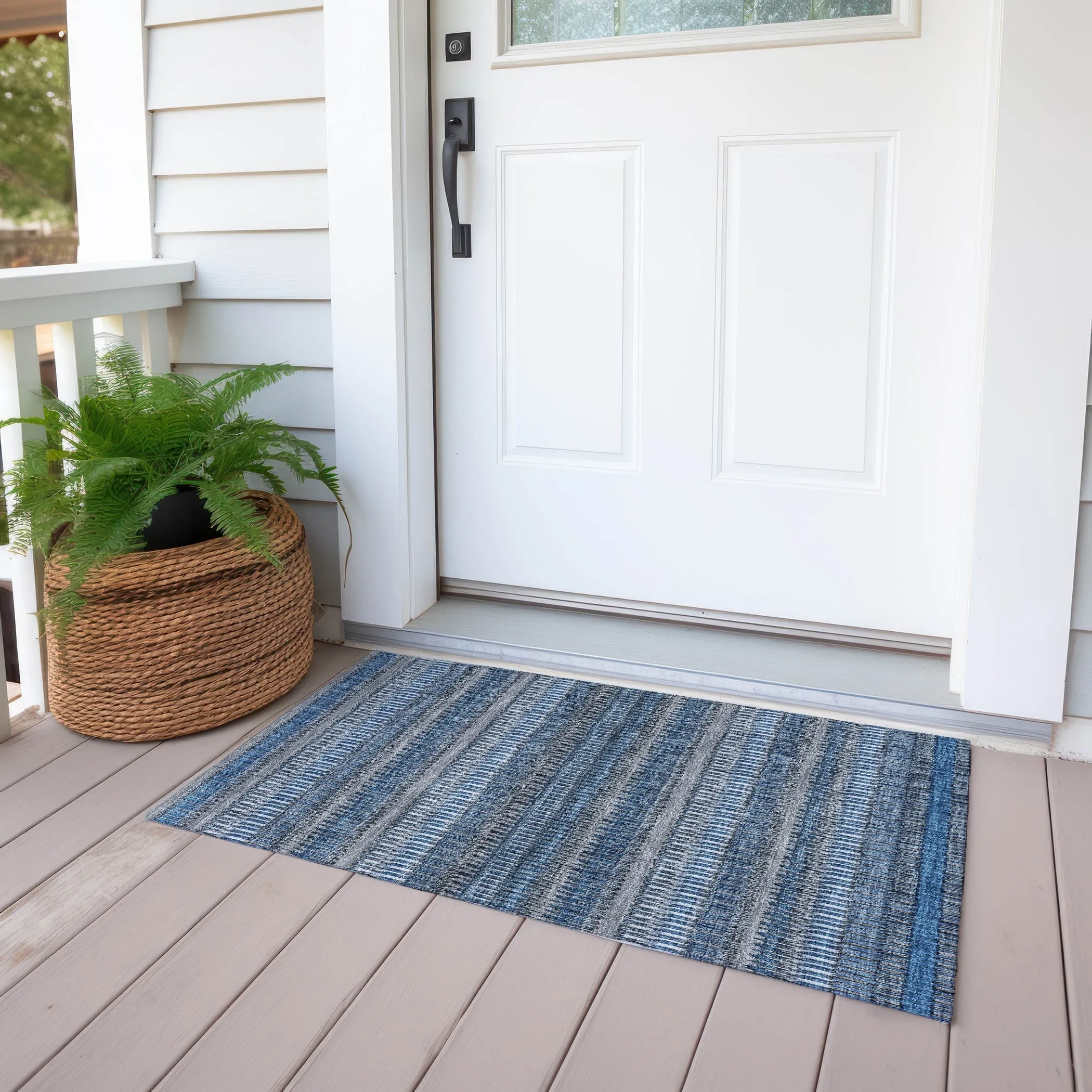 Machine Washable Indoor/ Outdoor Chantille Moroccan Boho Rug
