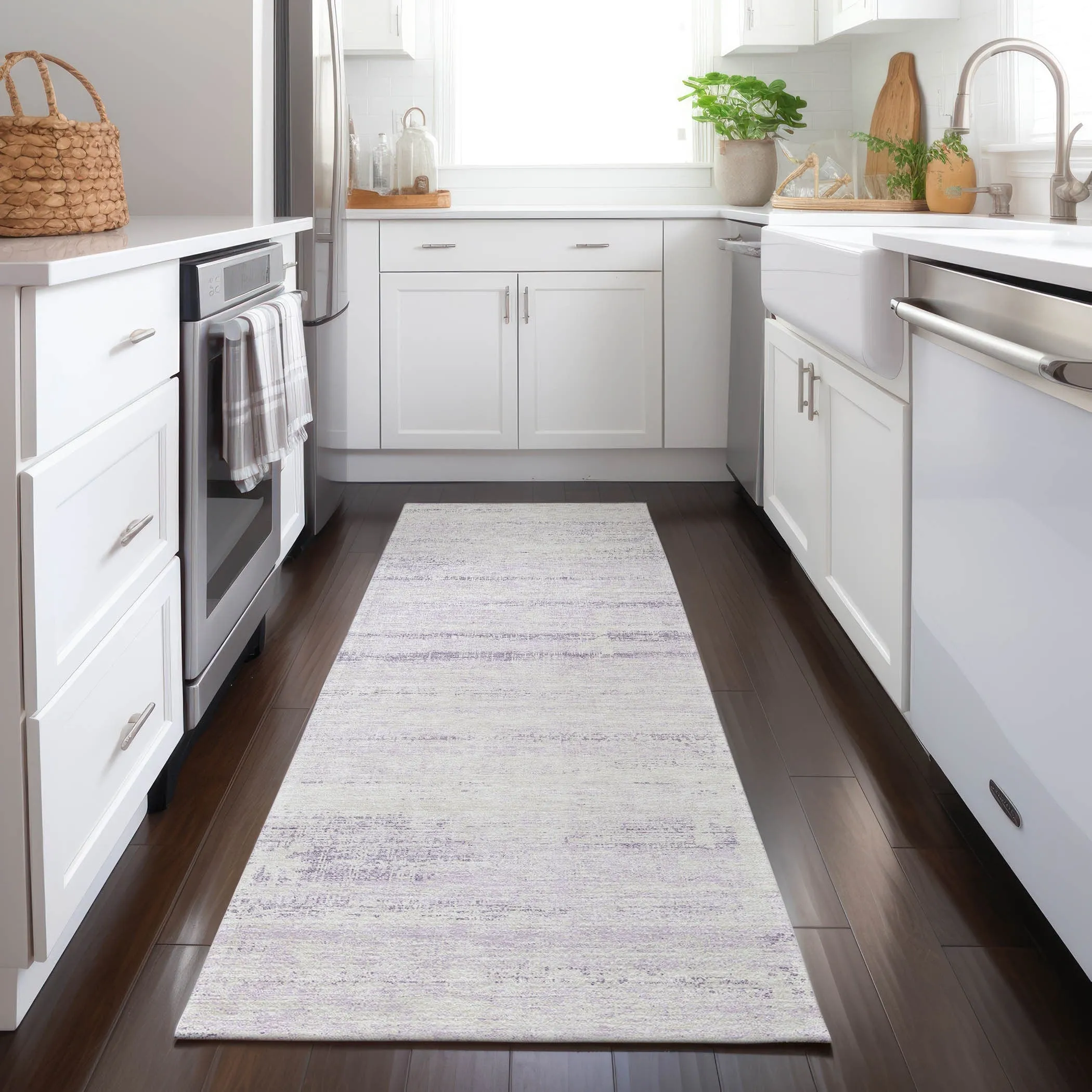 Machine Washable Indoor/ Outdoor Chantille Ombre Solid Rug