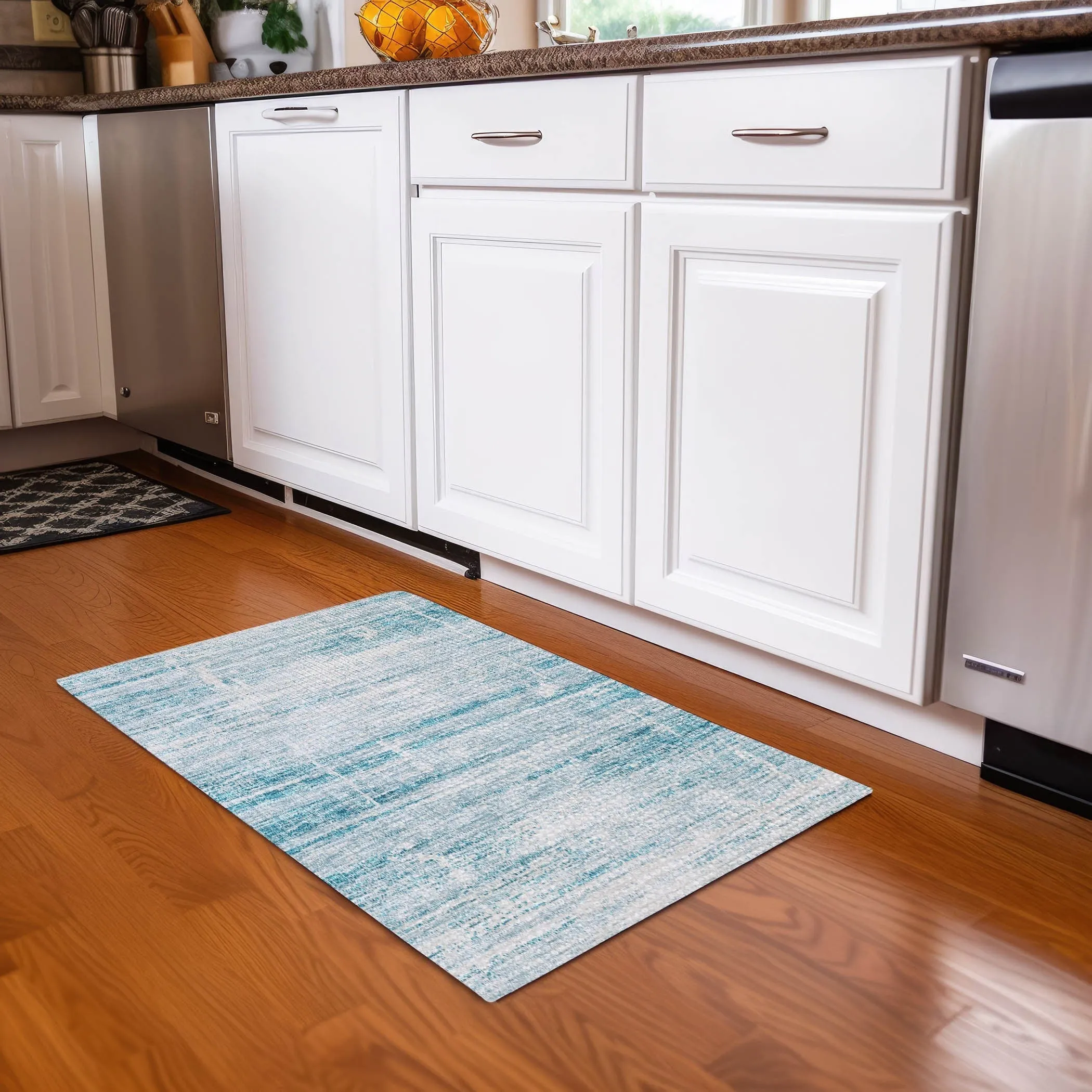 Machine Washable Indoor/ Outdoor Chantille Ombre Solid Rug