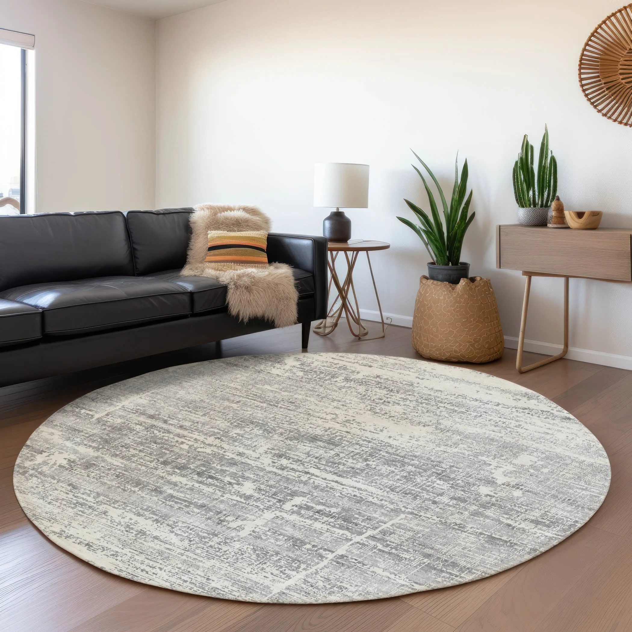 Machine Washable Indoor/ Outdoor Chantille Ombre Solid Rug
