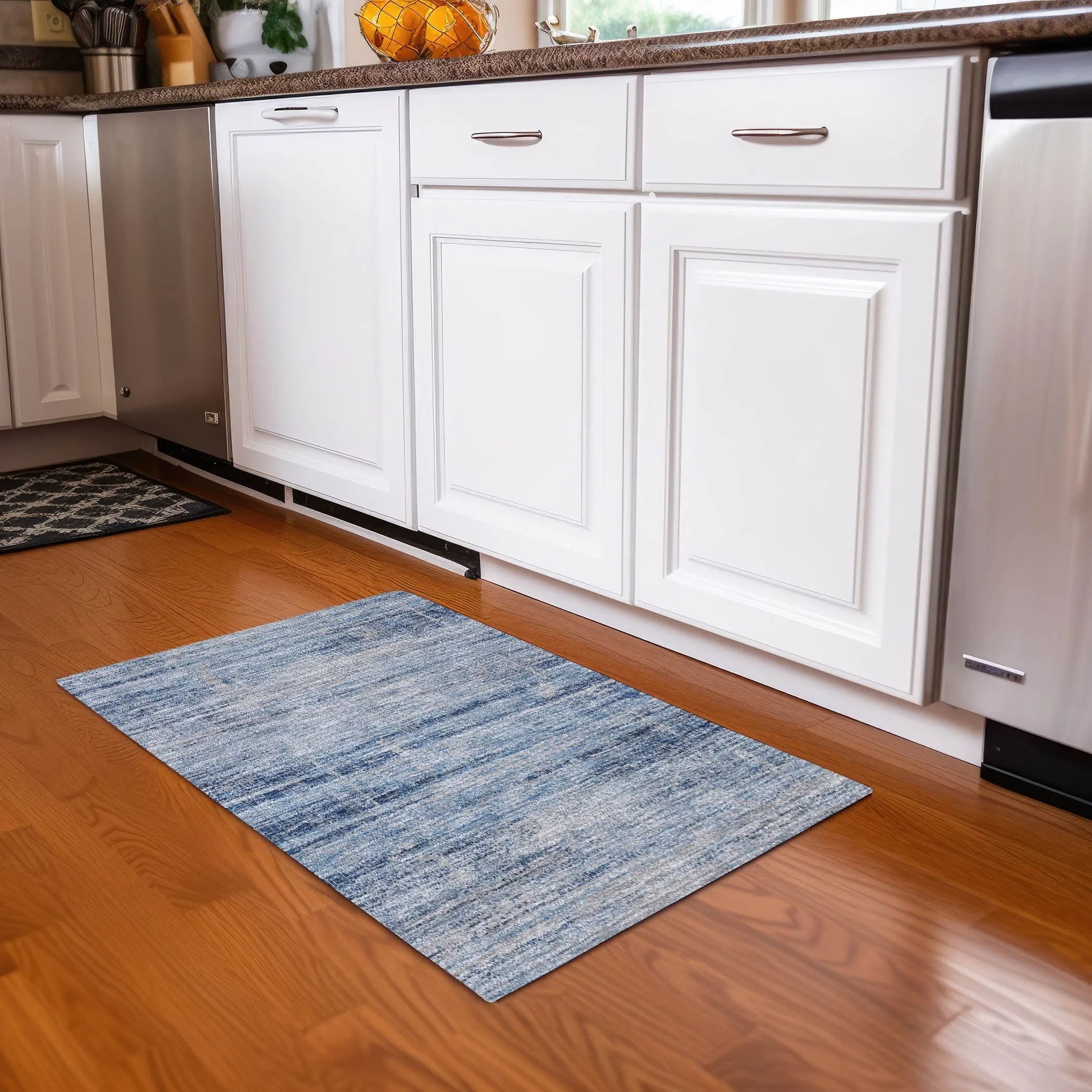 Machine Washable Indoor/ Outdoor Chantille Ombre Solid Rug