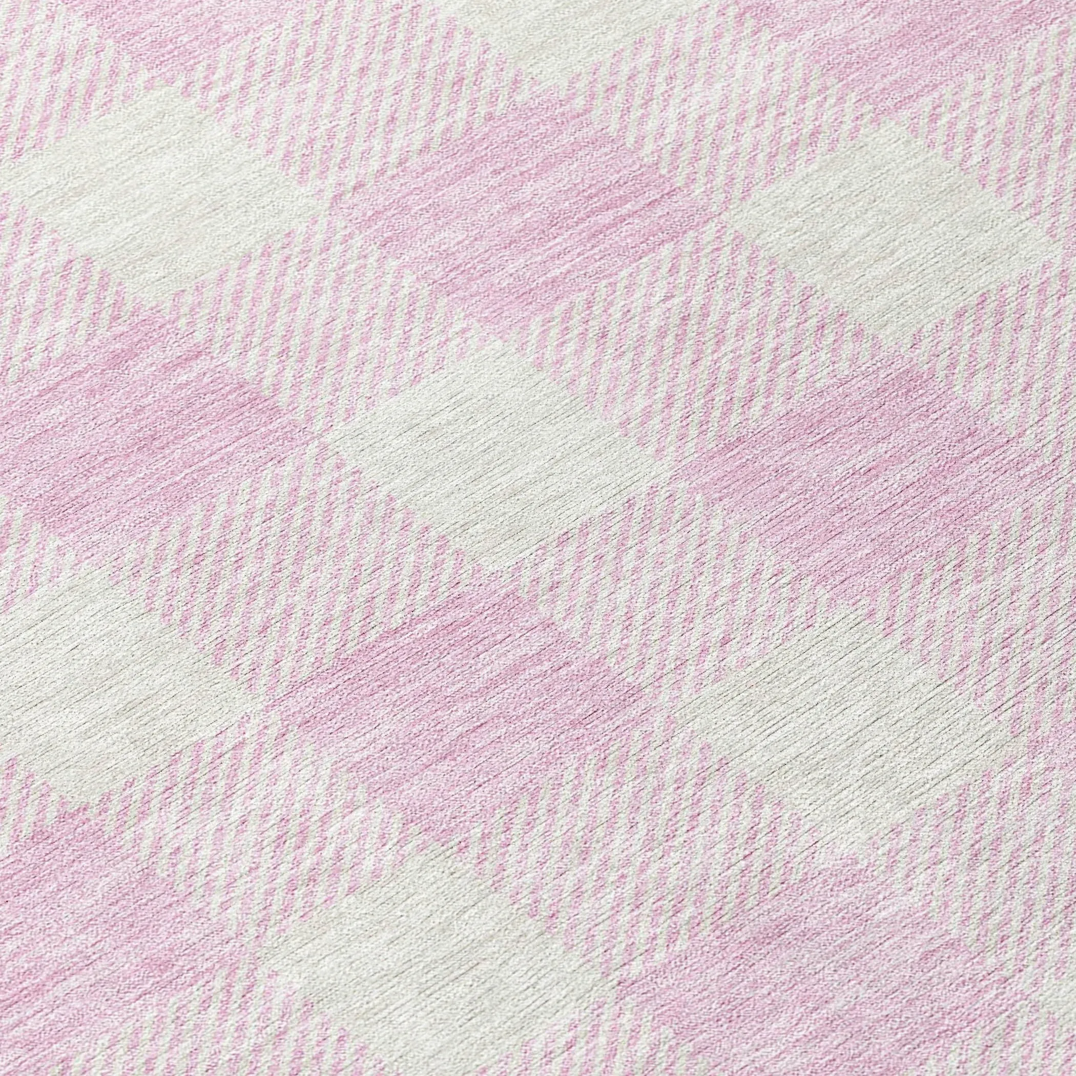 Machine Washable Indoor/ Outdoor Chantille Plaid Rug