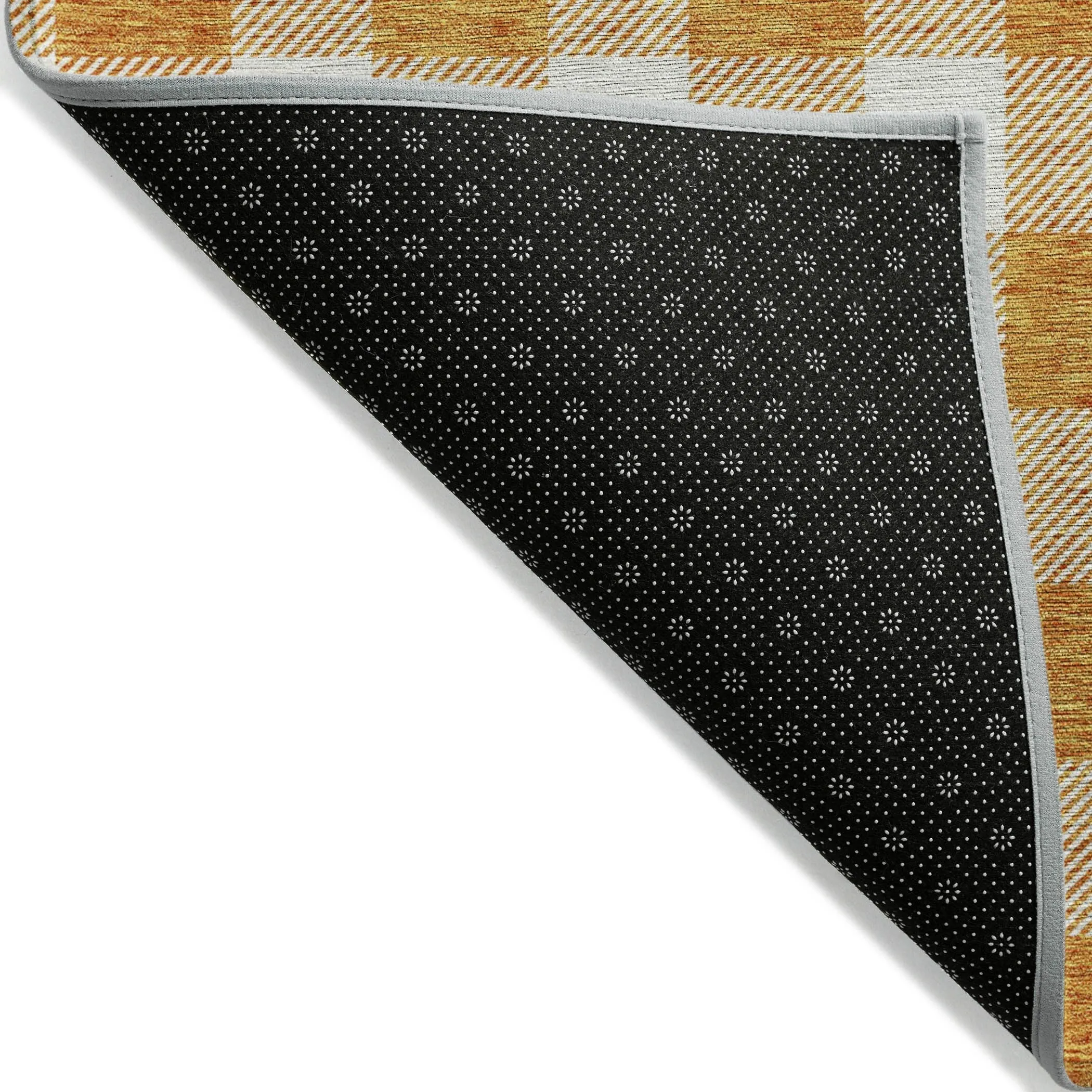 Machine Washable Indoor/ Outdoor Chantille Plaid Rug