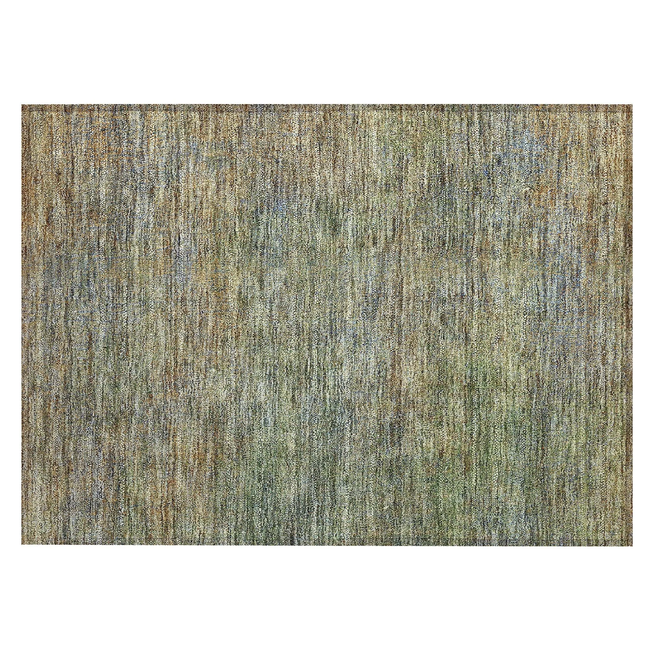 Machine Washable Indoor/ Outdoor Chantille Solid Ombre Rug
