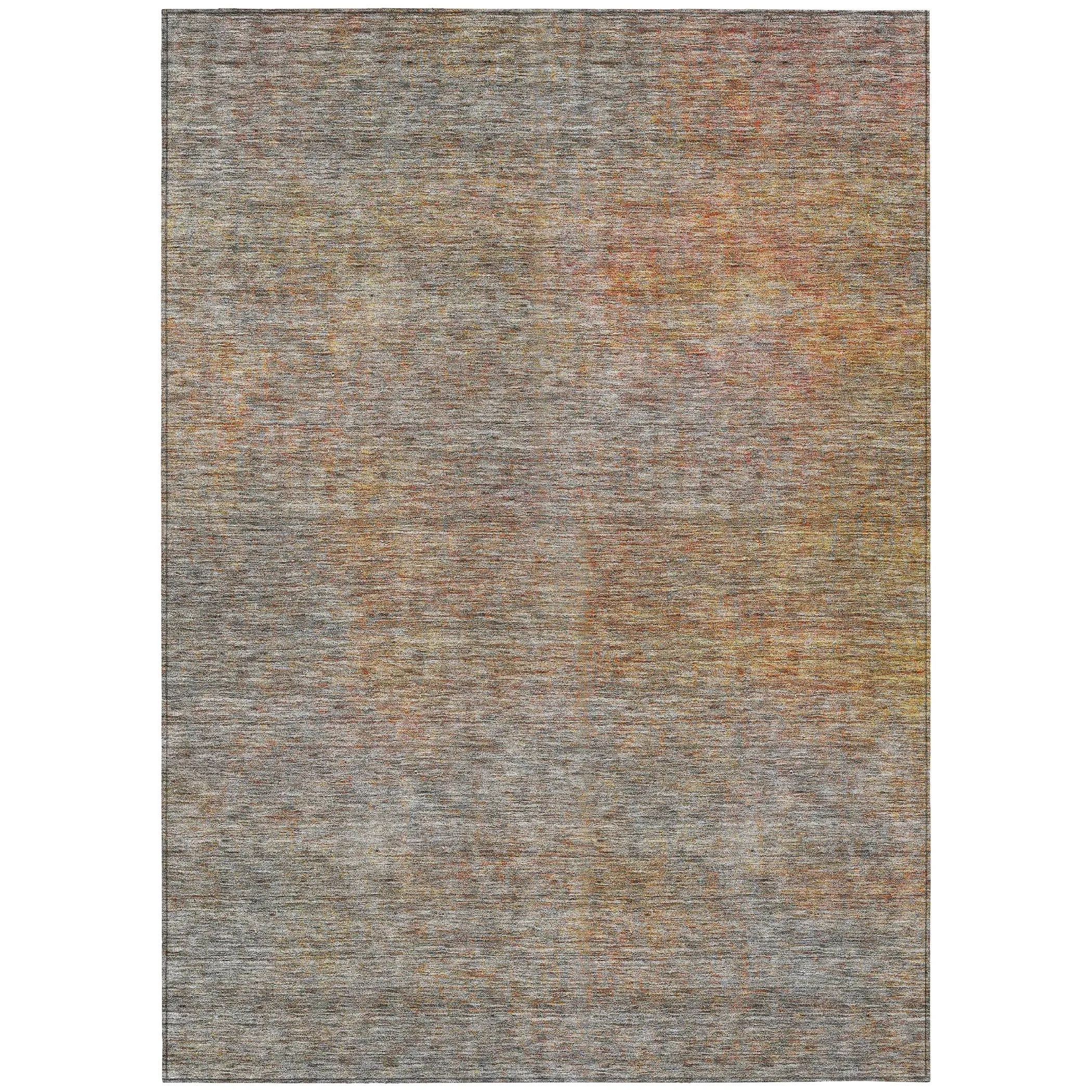 Machine Washable Indoor/ Outdoor Chantille Solid Ombre Rug