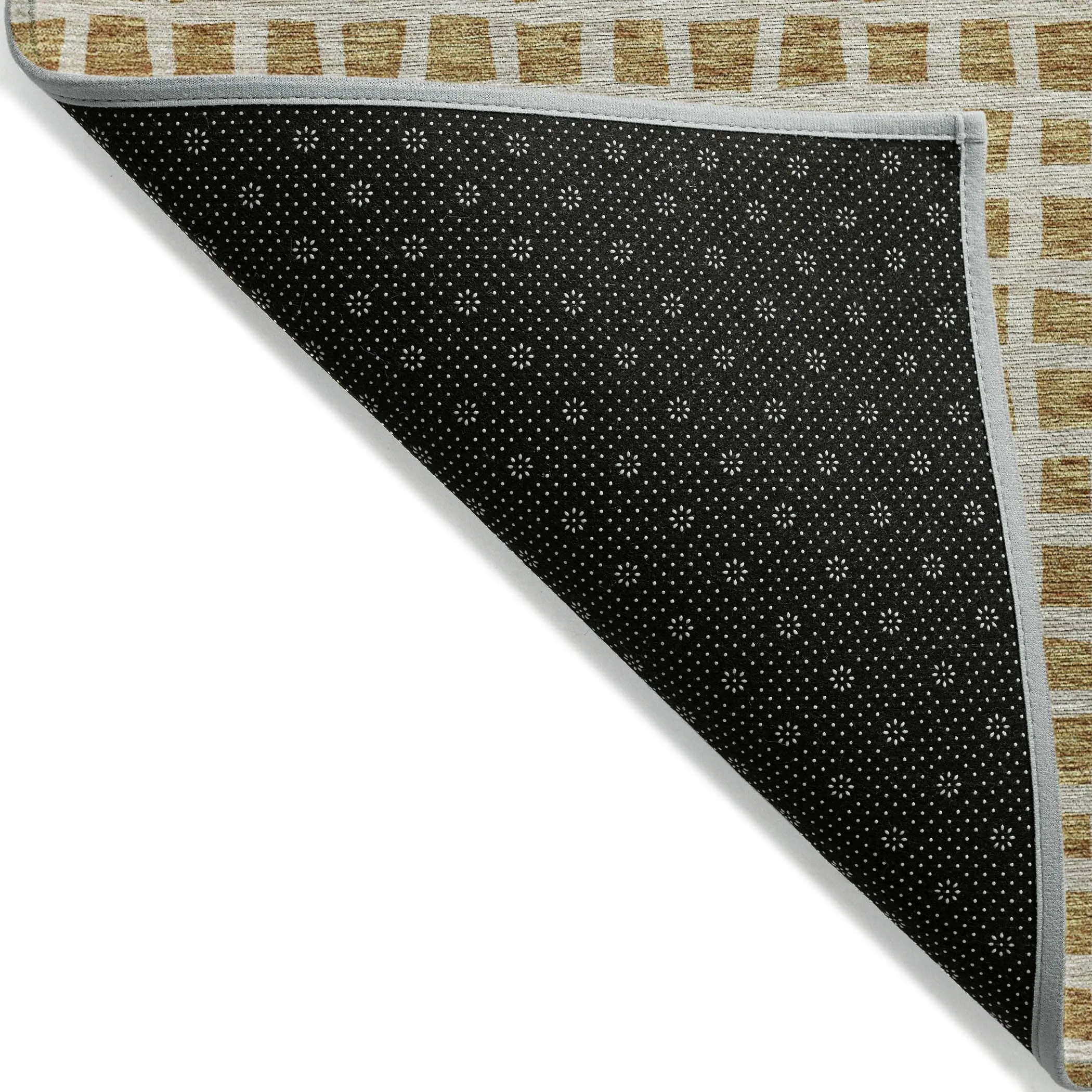 Machine Washable Indoor/ Outdoor Chantille Squares Rug