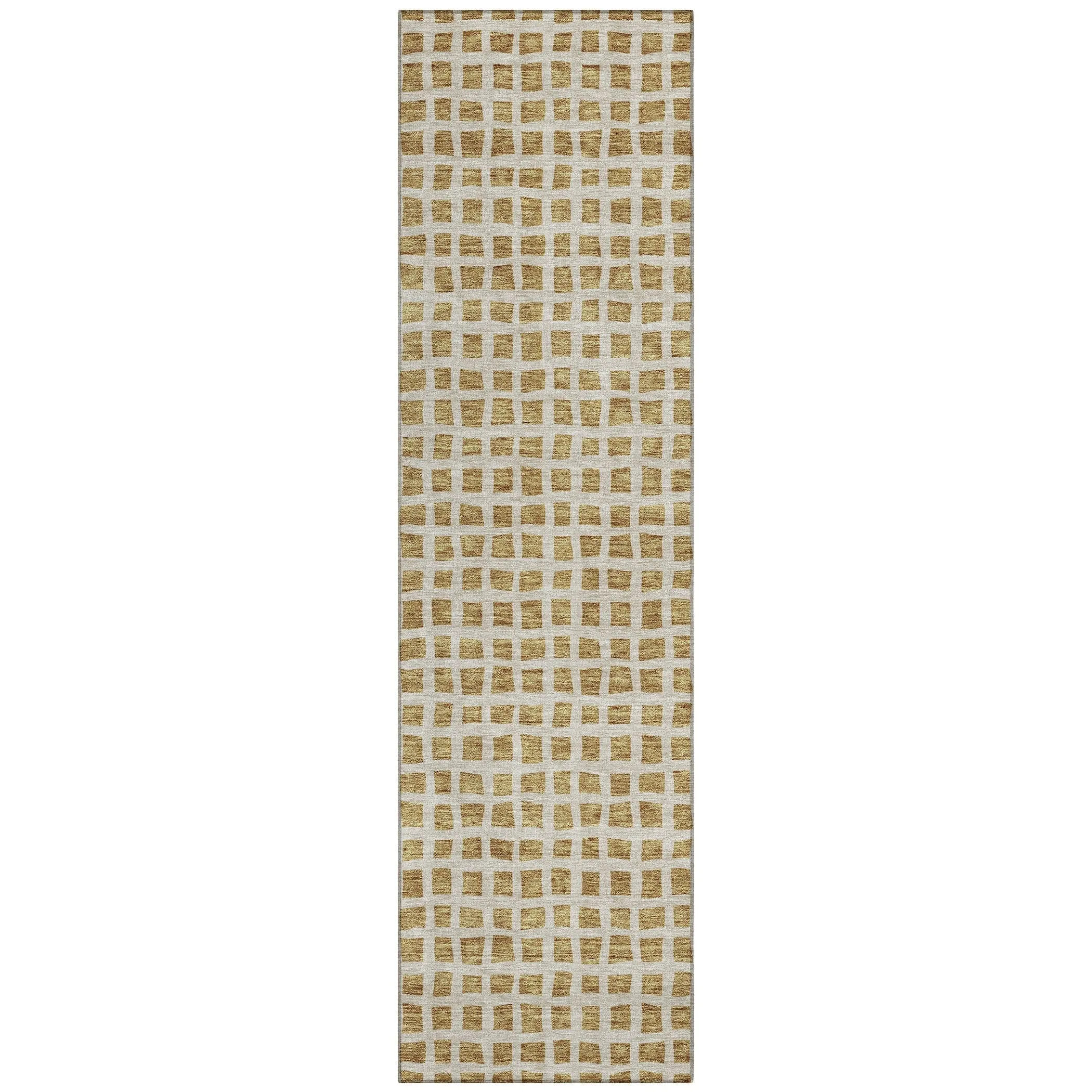 Machine Washable Indoor/ Outdoor Chantille Squares Rug