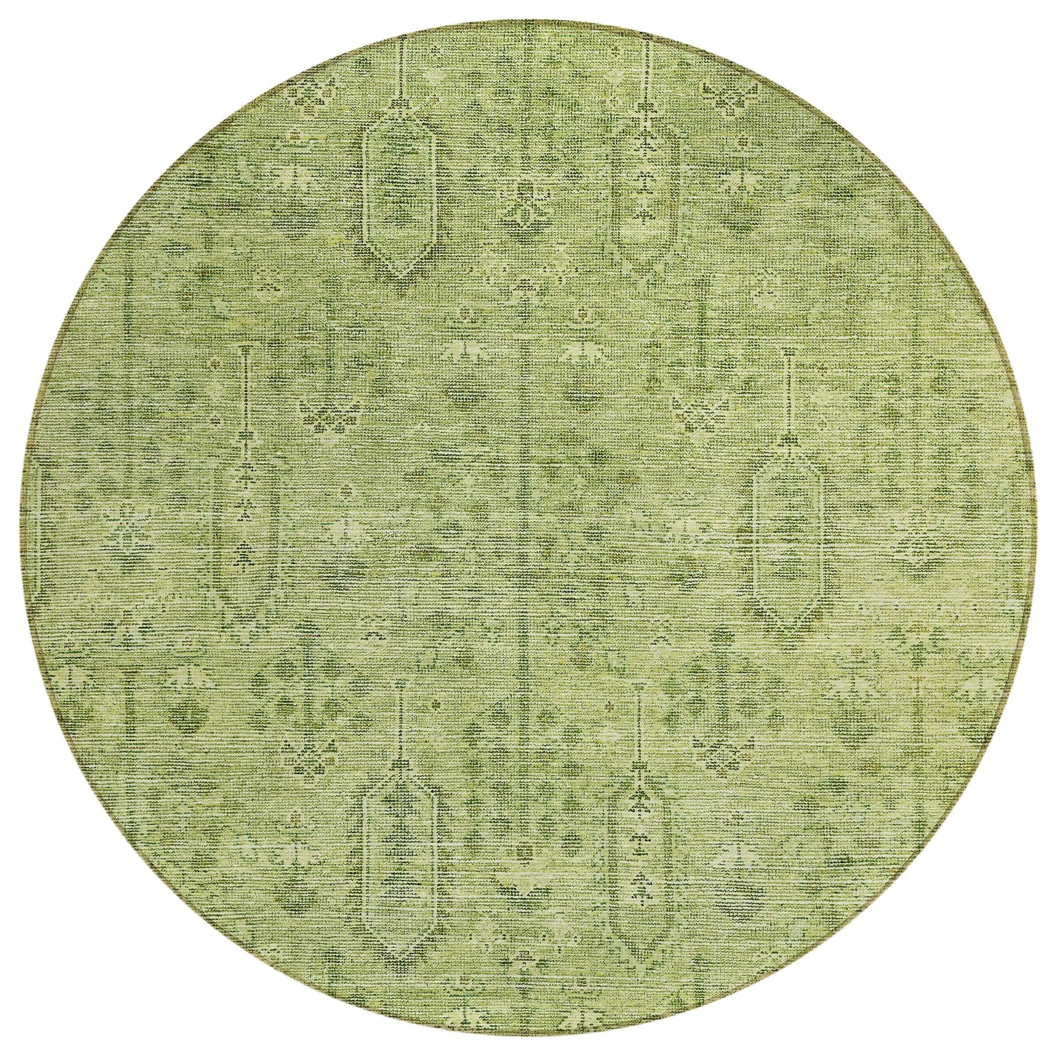 Machine Washable Indoor/ Outdoor Chantille Traditional Distressed Rug