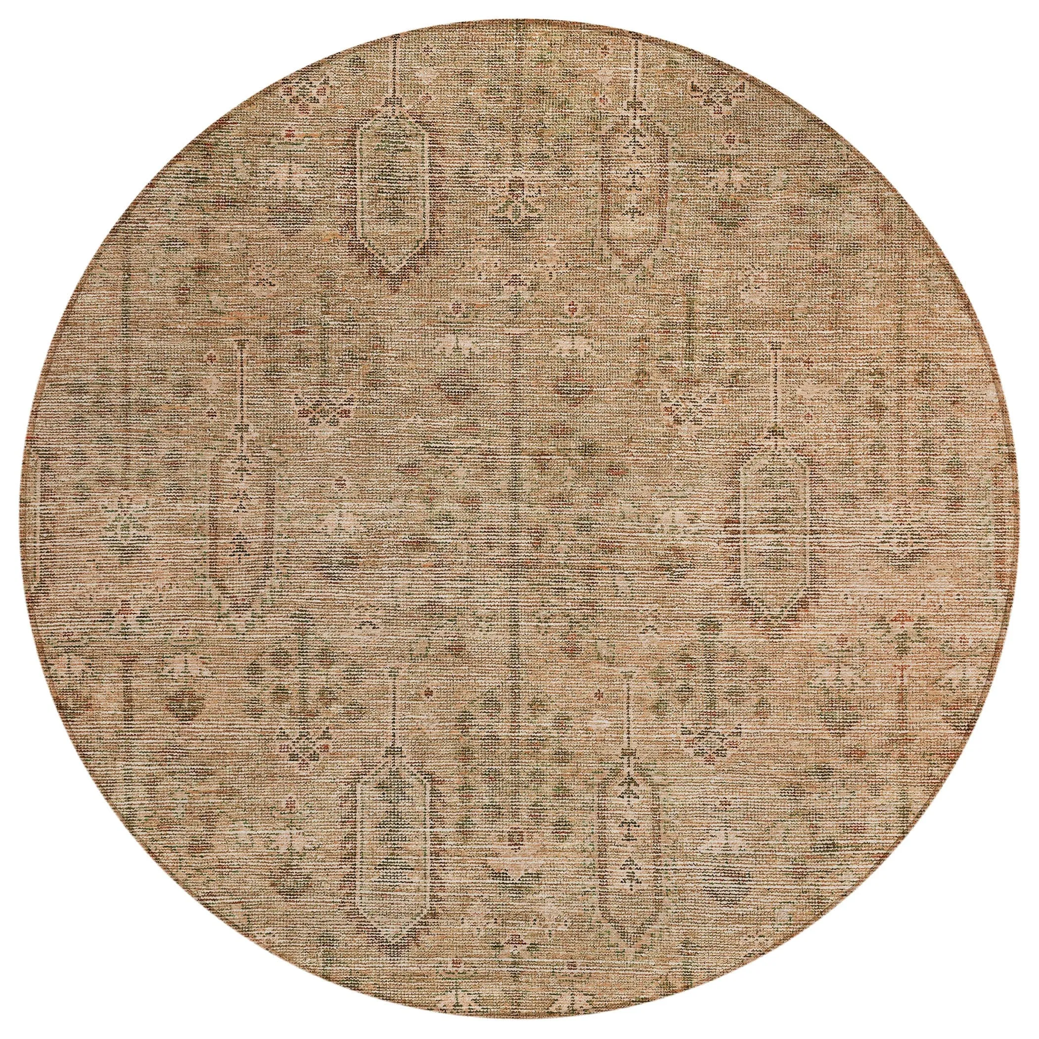 Machine Washable Indoor/ Outdoor Chantille Traditional Distressed Rug