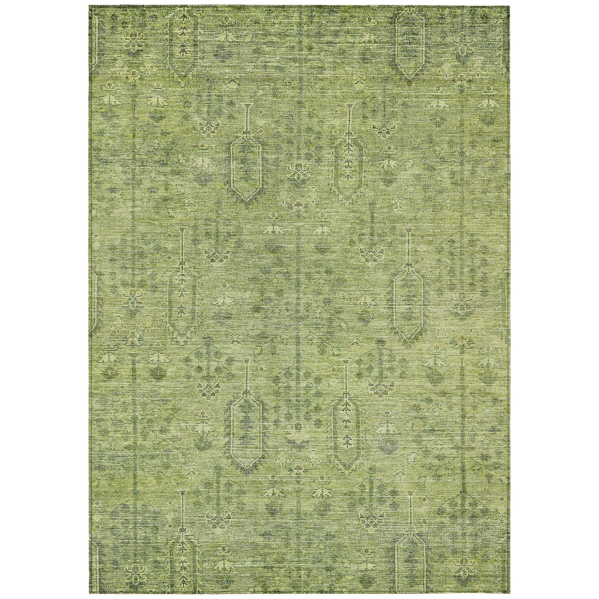 Machine Washable Indoor/ Outdoor Chantille Traditional Distressed Rug