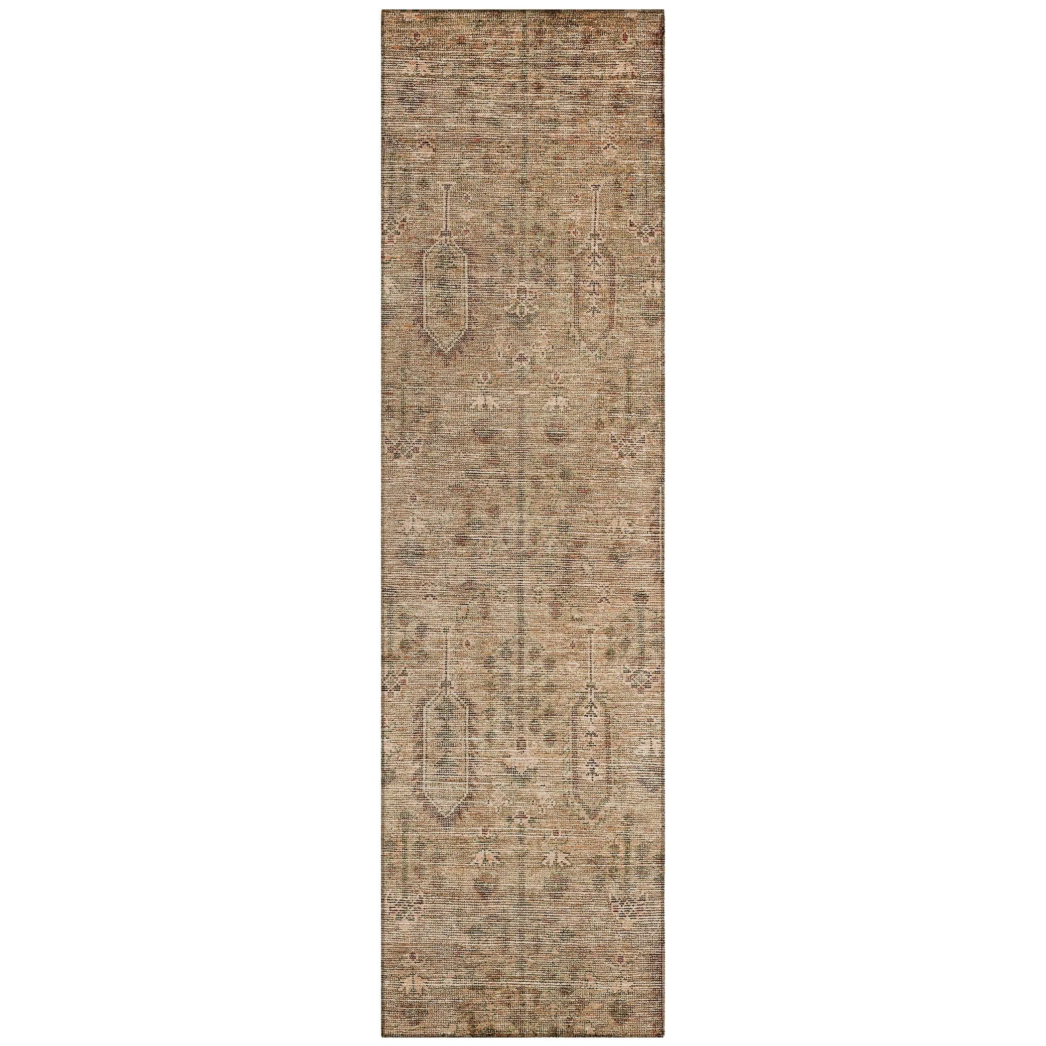 Machine Washable Indoor/ Outdoor Chantille Traditional Distressed Rug