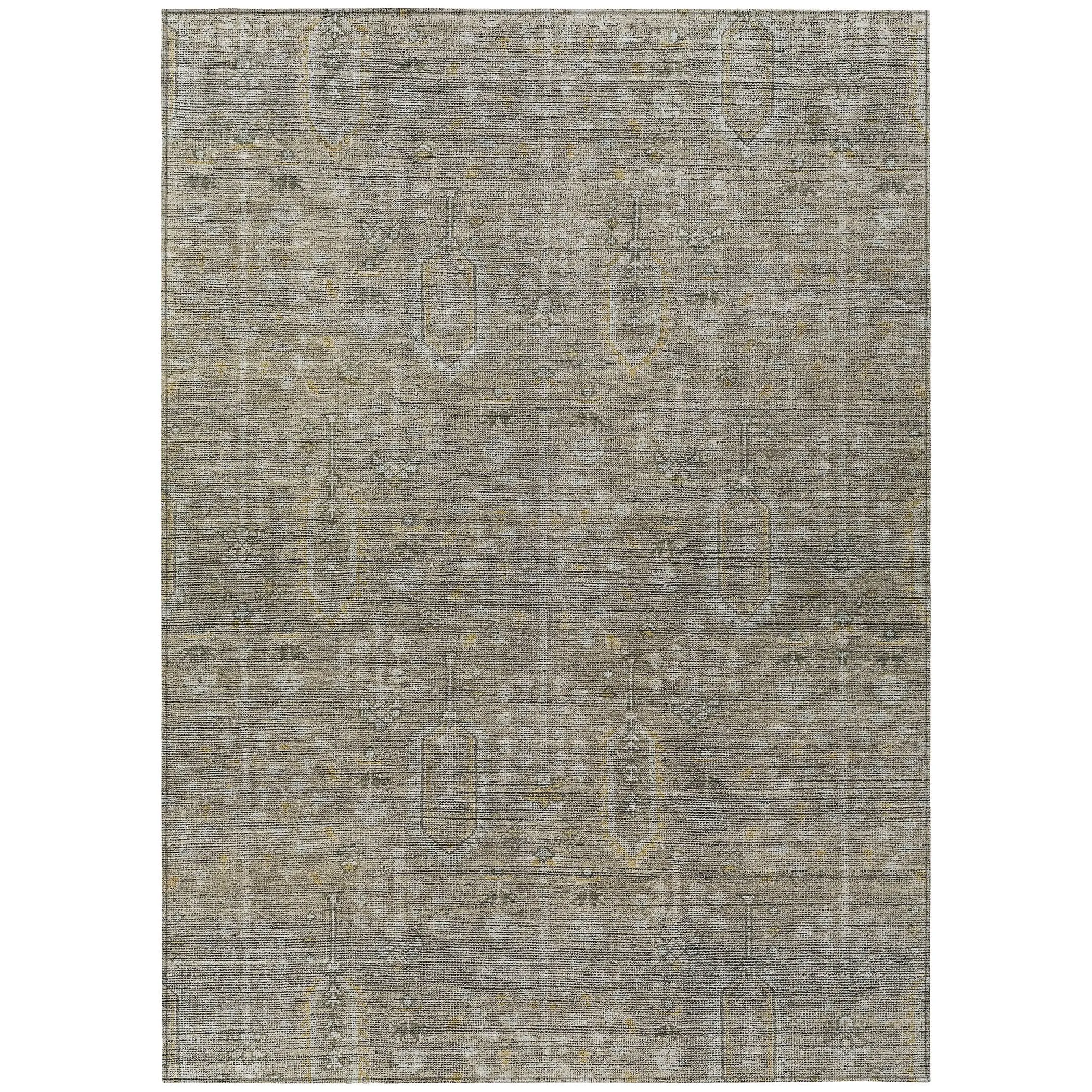 Machine Washable Indoor/ Outdoor Chantille Traditional Distressed Rug