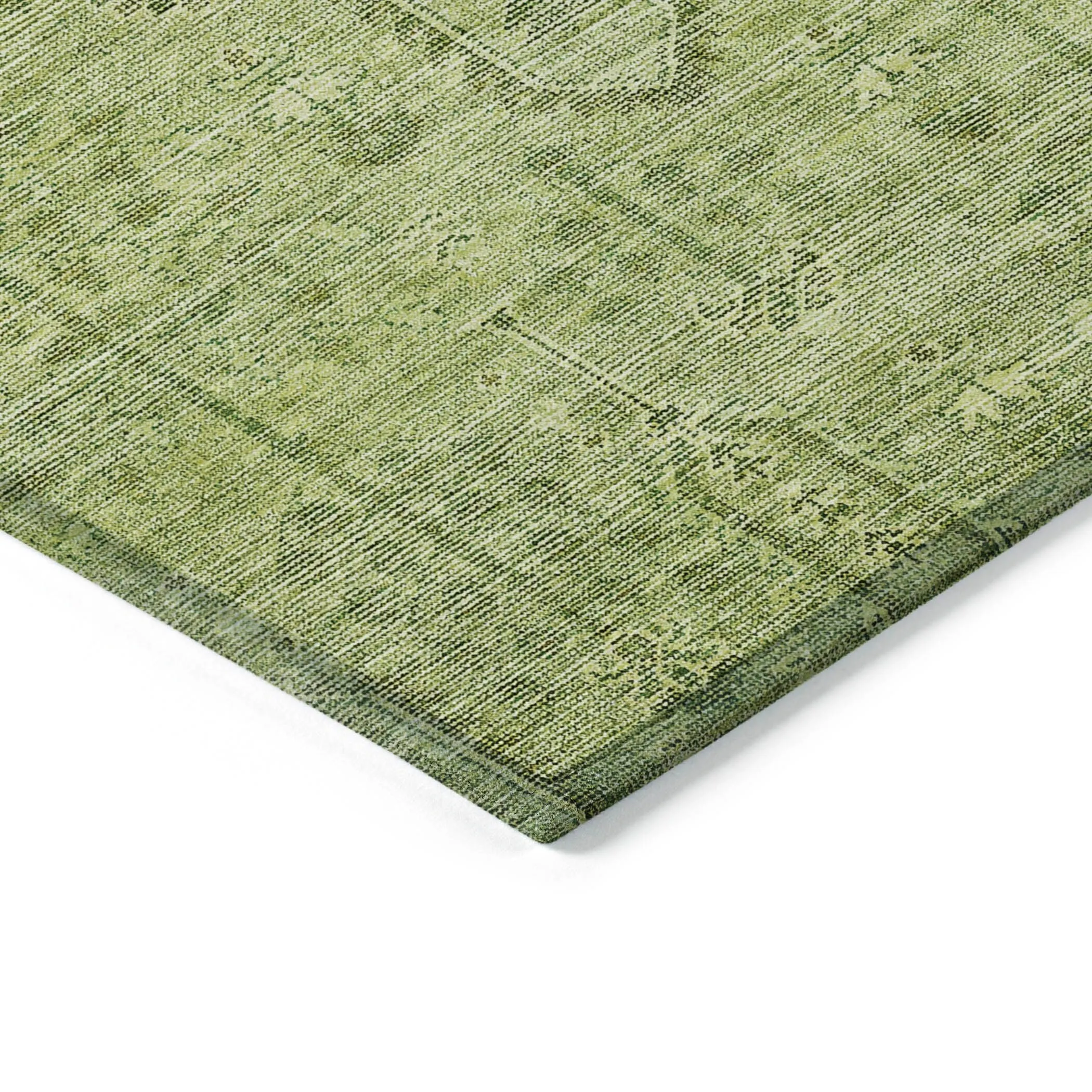 Machine Washable Indoor/ Outdoor Chantille Traditional Distressed Rug